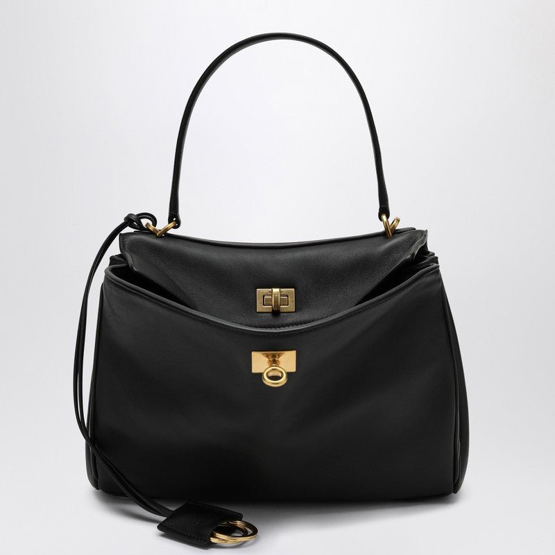 Balenciaga Smooth Black Calfskin Small Rodeo Bag Women - EZE Fashion®
