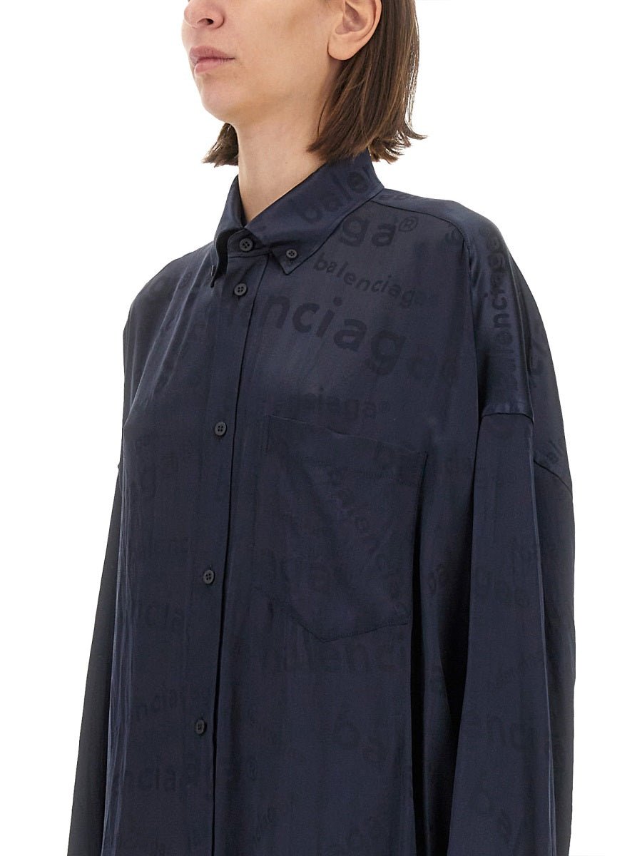 Balenciaga Women All Over Logo Shirt - EZE Fashion®