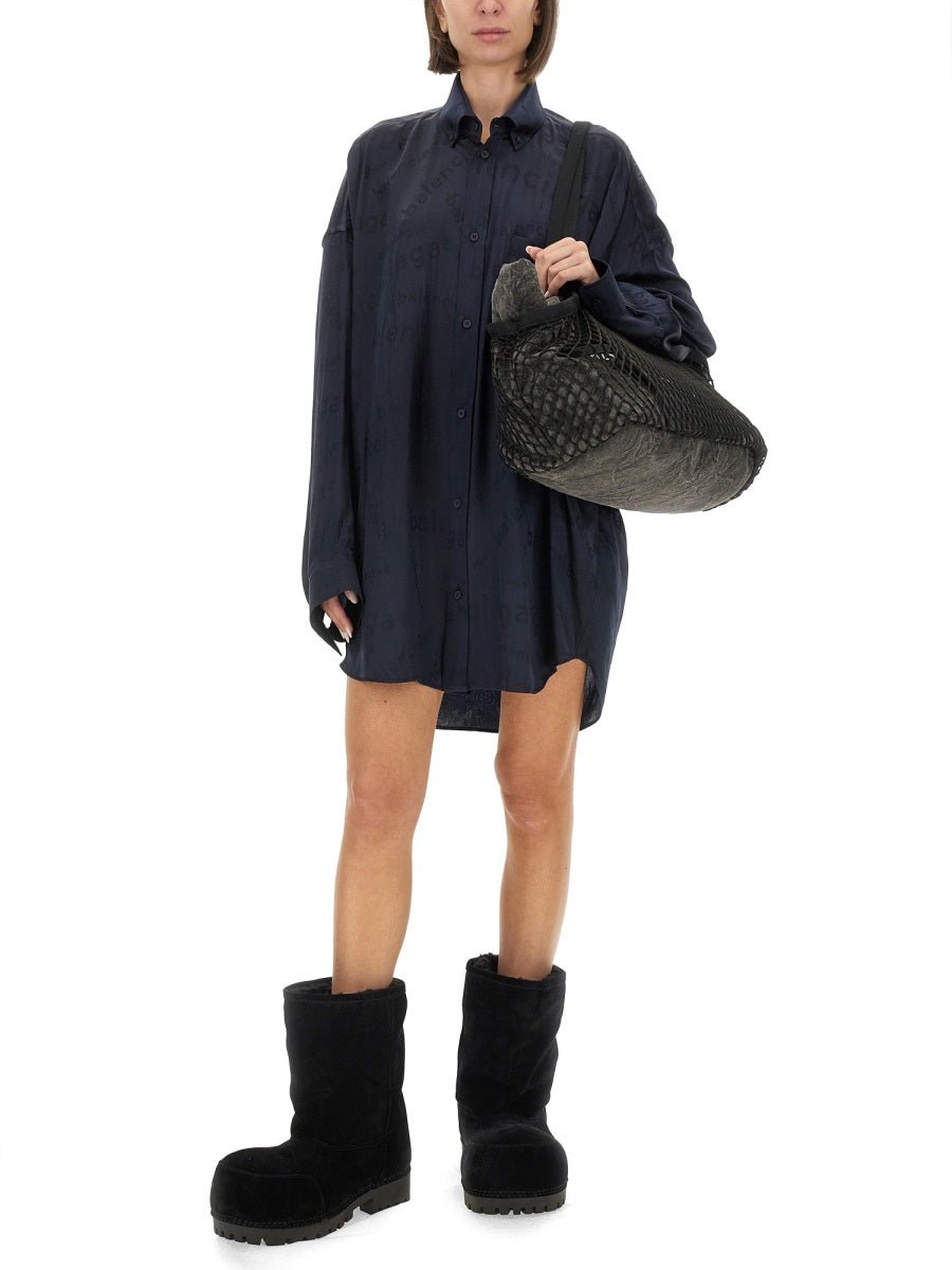 Balenciaga Women All Over Logo Shirt - EZE Fashion®