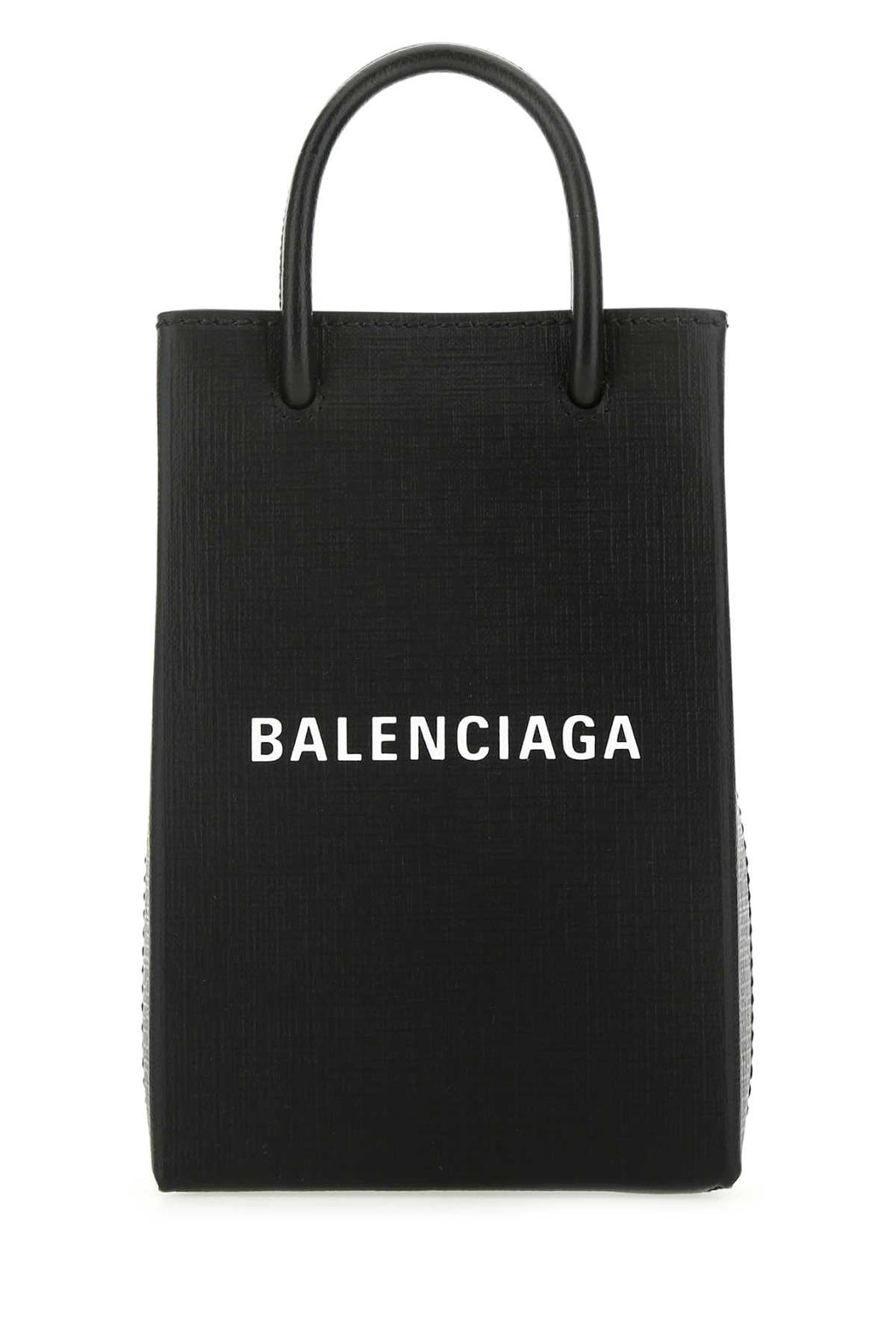 Balenciaga Women Black Leather Phone Case - EZE Fashion®