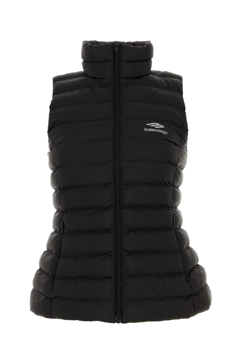 Balenciaga Women Black Nylon Sleeveless Jacket - EZE Fashion®