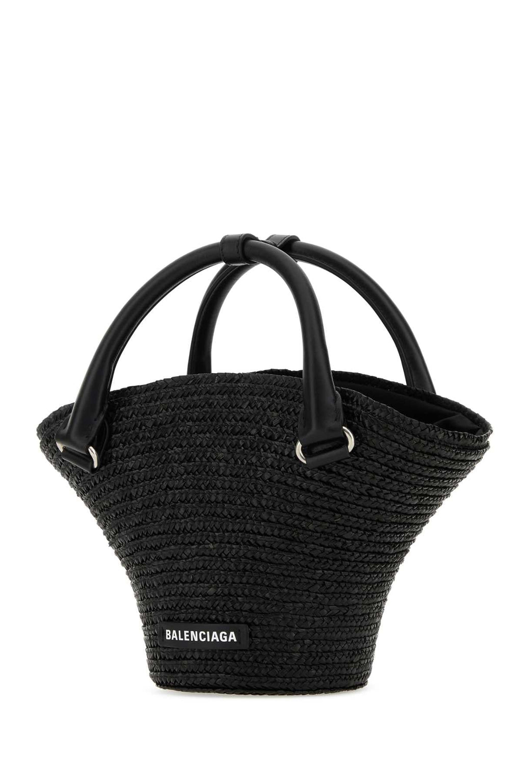 Balenciaga Women Black Straw Mini Beach Handbag - EZE Fashion®
