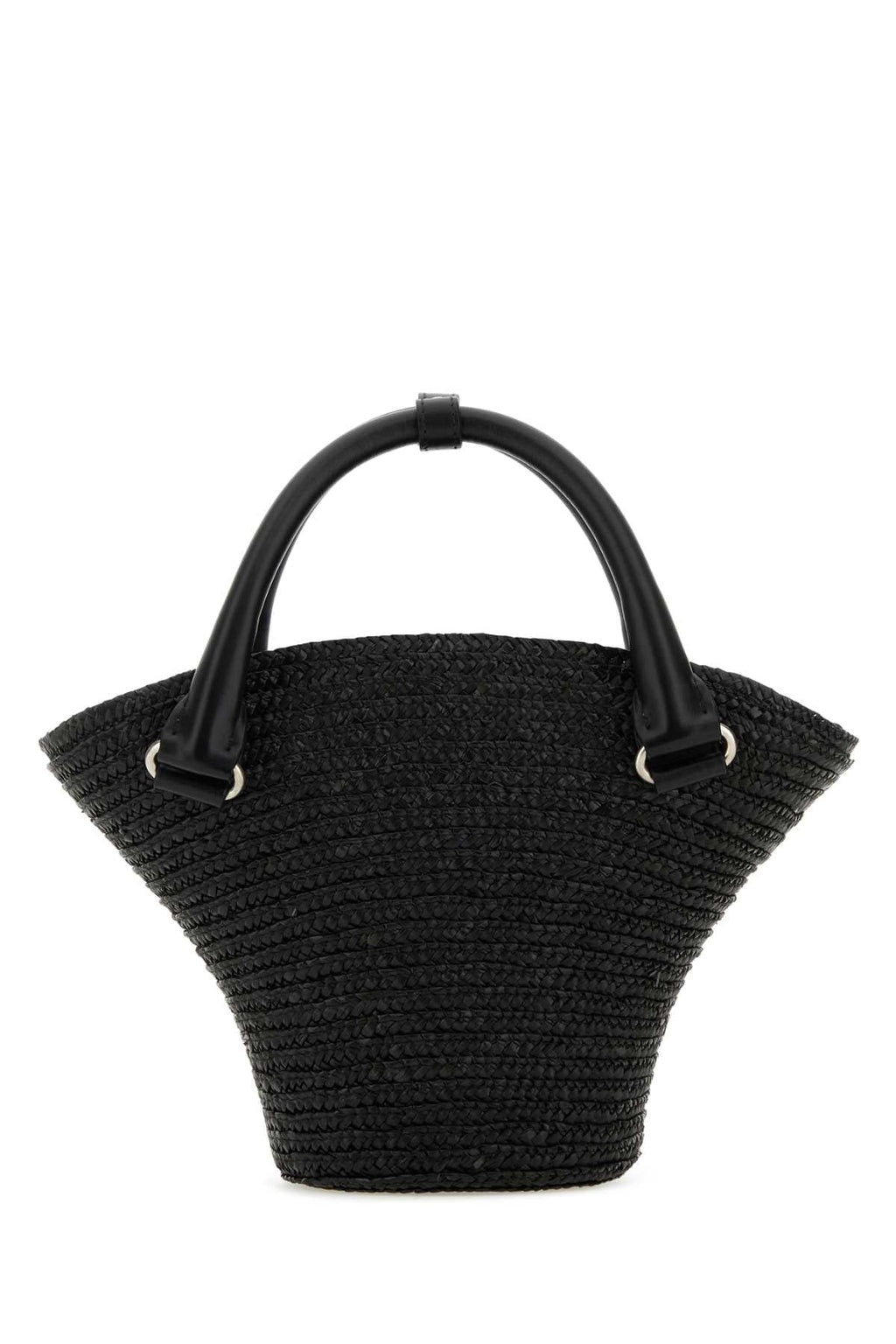 Balenciaga Women Black Straw Mini Beach Handbag - EZE Fashion®