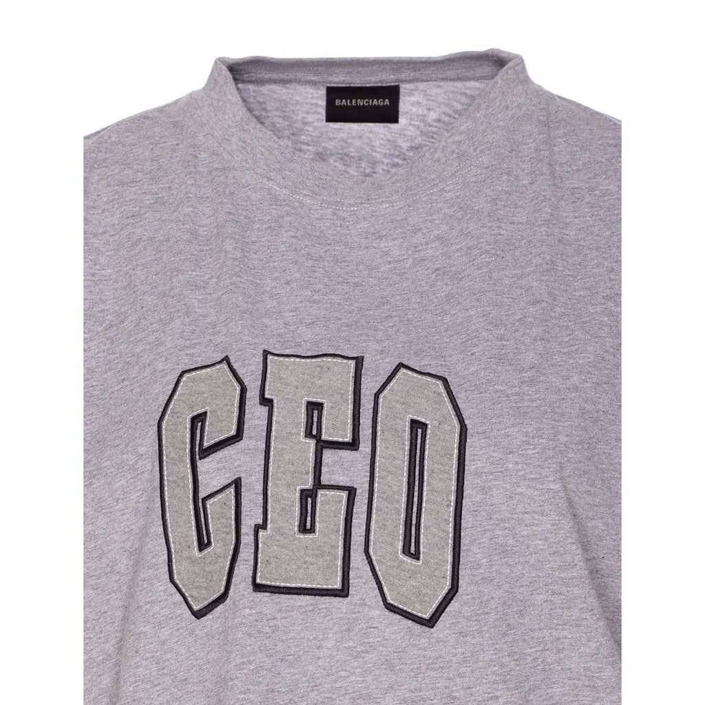 Balenciaga Women Ceo Team Logo Boxy T-Shirt - EZE Fashion®