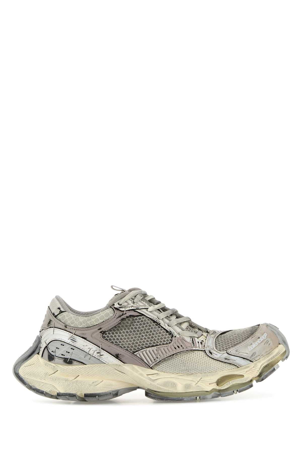 Balenciaga Women Multicolor Synthetic Leather And Mesh Stapler Sneakers - EZE Fashion®