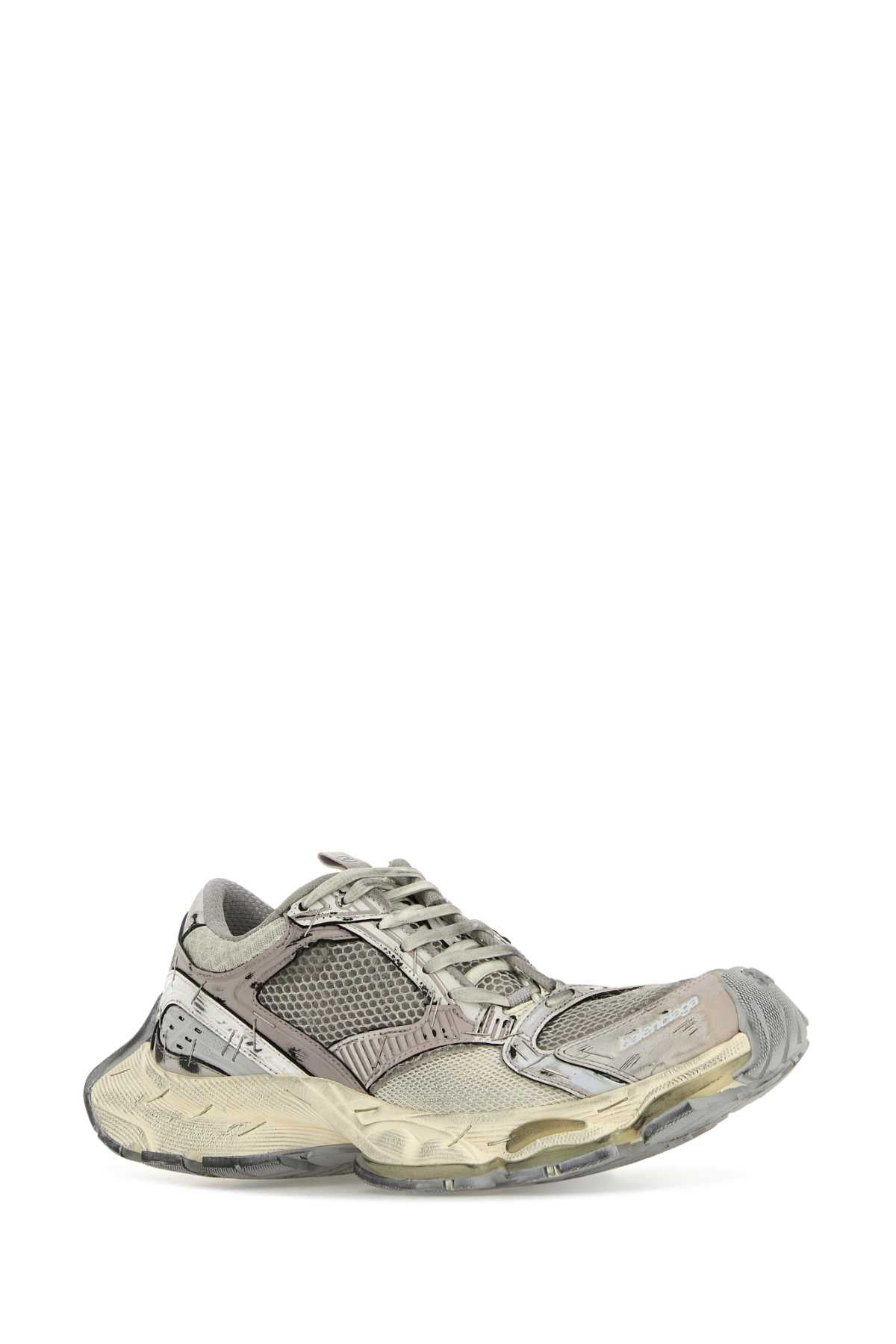 Balenciaga Women Multicolor Synthetic Leather And Mesh Stapler Sneakers - EZE Fashion®