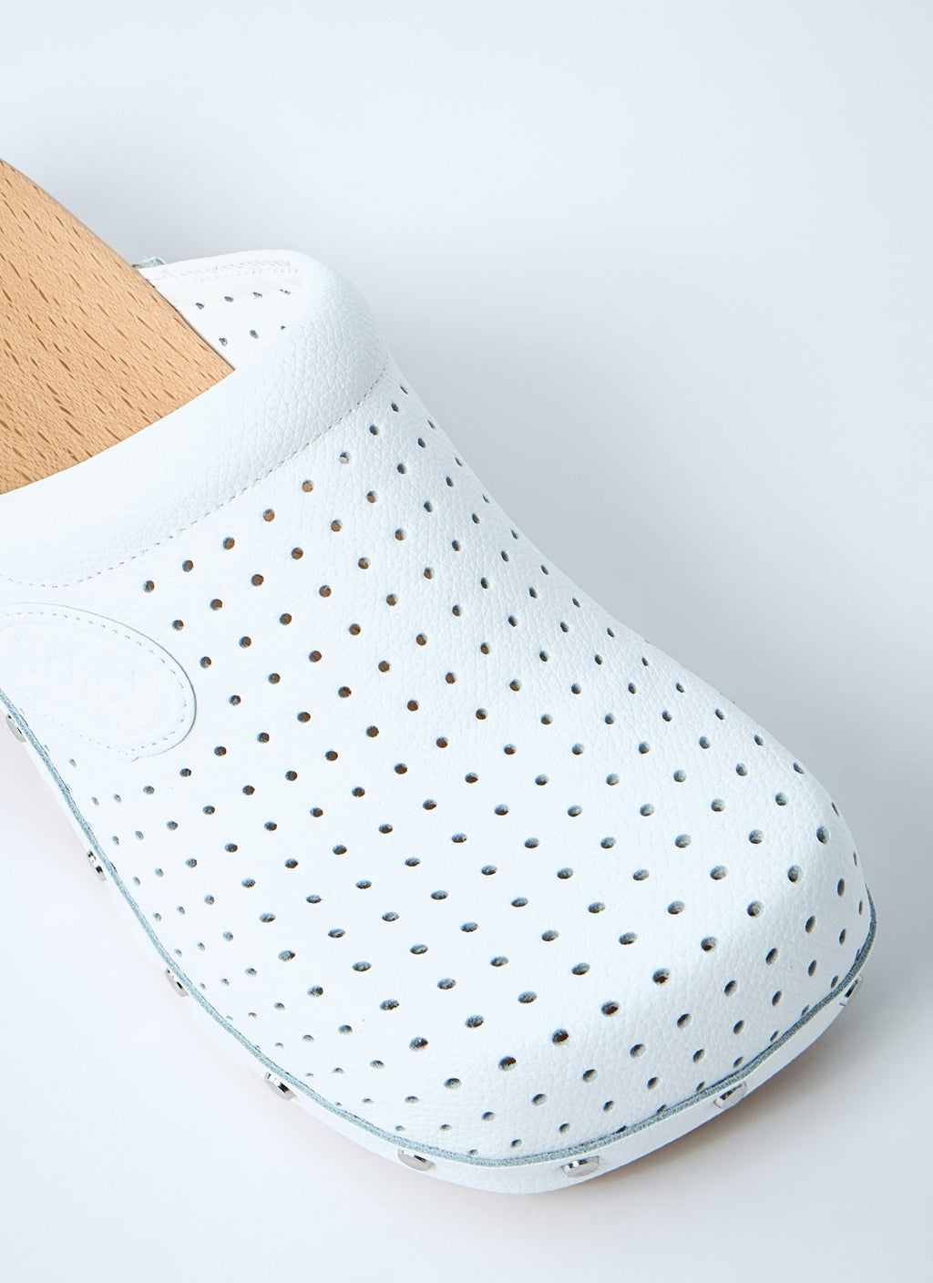 Balenciaga Women Perforated Heeled Clogs - EZE Fashion®