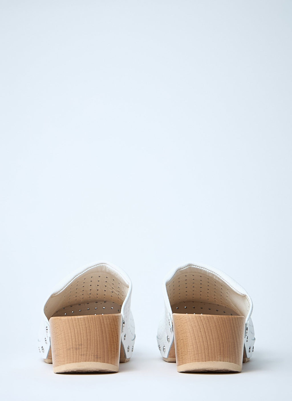 Balenciaga Women Perforated Heeled Clogs - EZE Fashion®