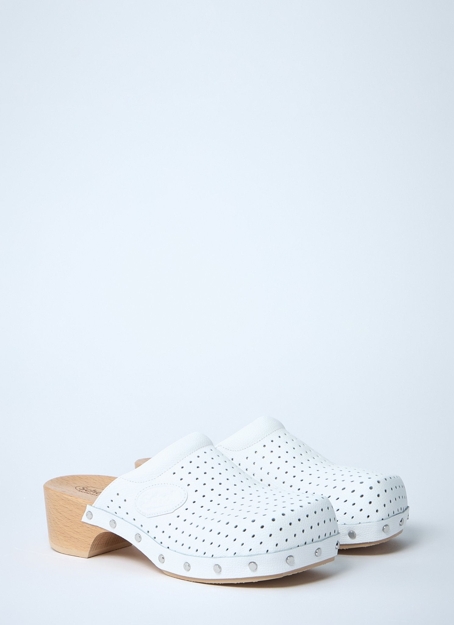 Balenciaga Women Perforated Heeled Clogs - EZE Fashion®