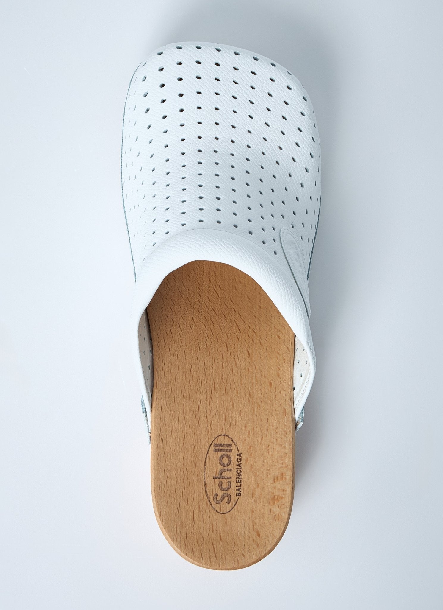 Balenciaga Women Perforated Heeled Clogs - EZE Fashion®