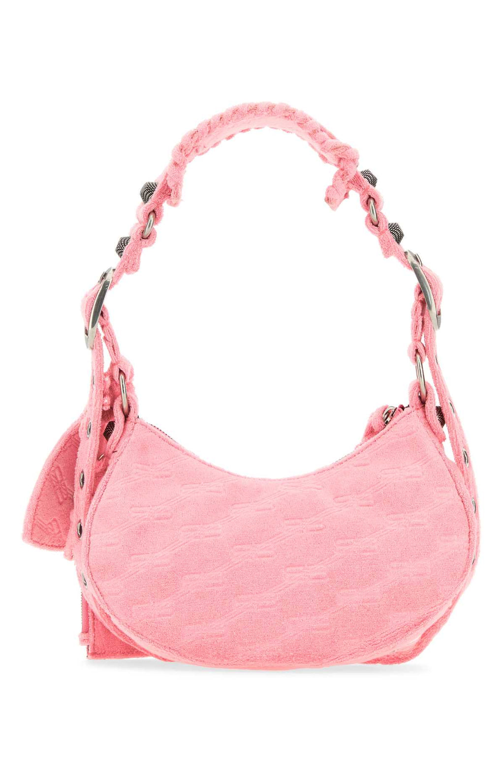 Balenciaga Women Pink Terry Fabric Le Cagole Xs Shoulder Bag - EZE Fashion®