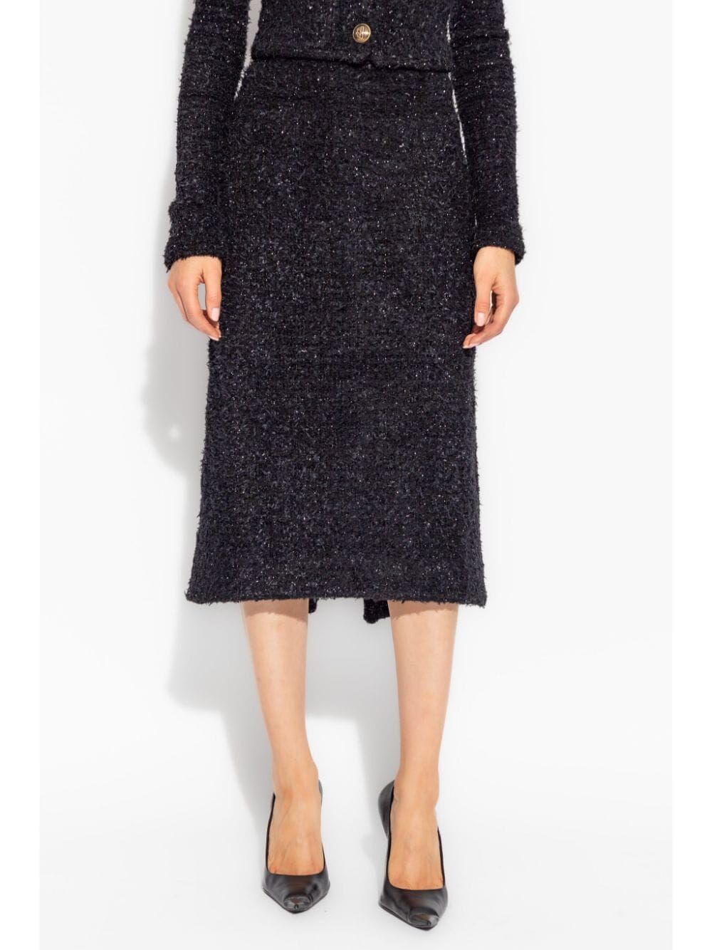 Balenciaga Women Tweed Midi Skirt - EZE Fashion®