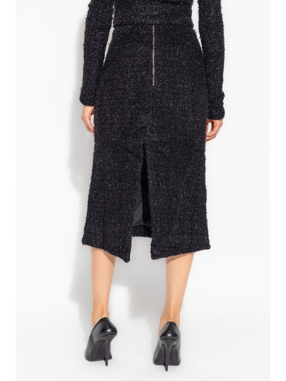 Balenciaga Women Tweed Midi Skirt - EZE Fashion®
