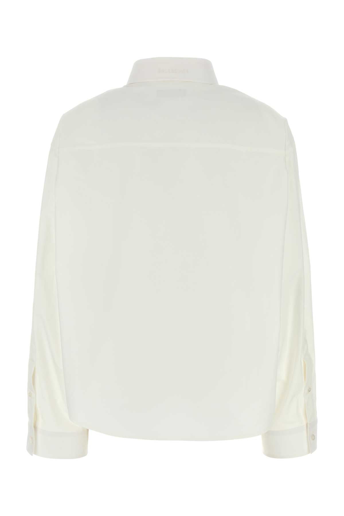 Balenciaga Women White Poplin Shirt - EZE Fashion®