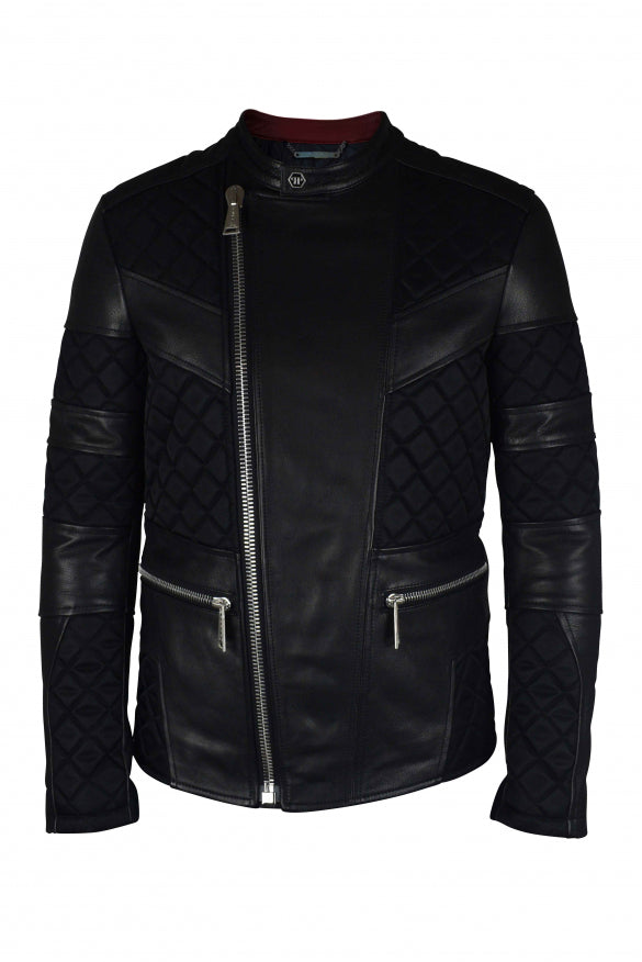 Philipp Plein Men Biker Jacket