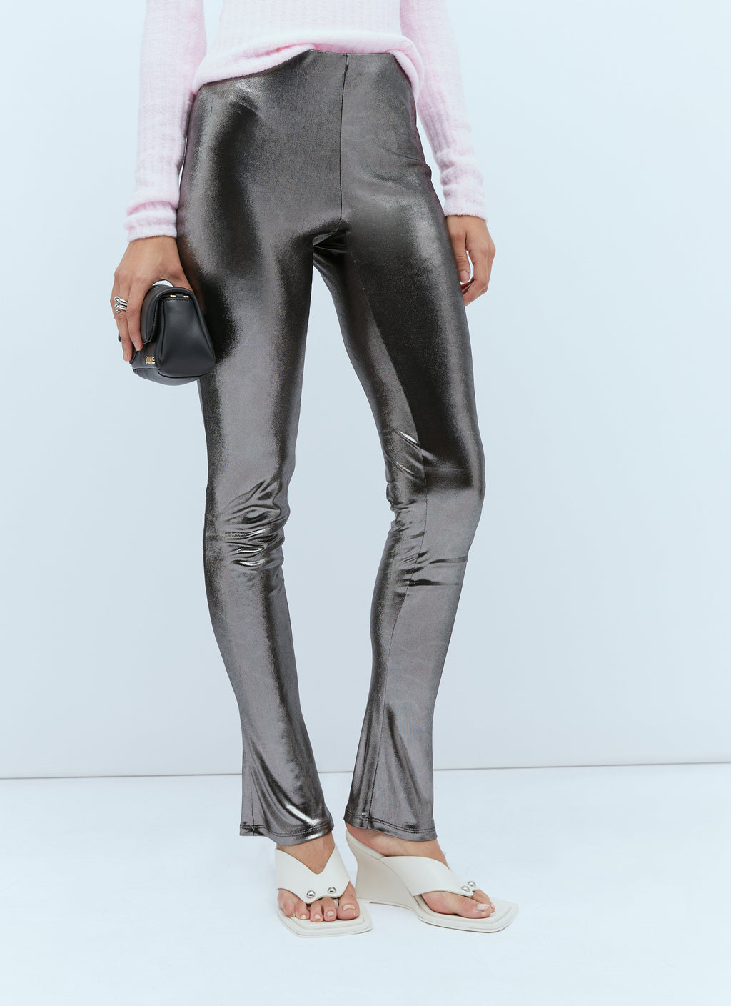 Blumarine Women Metallic Leggings