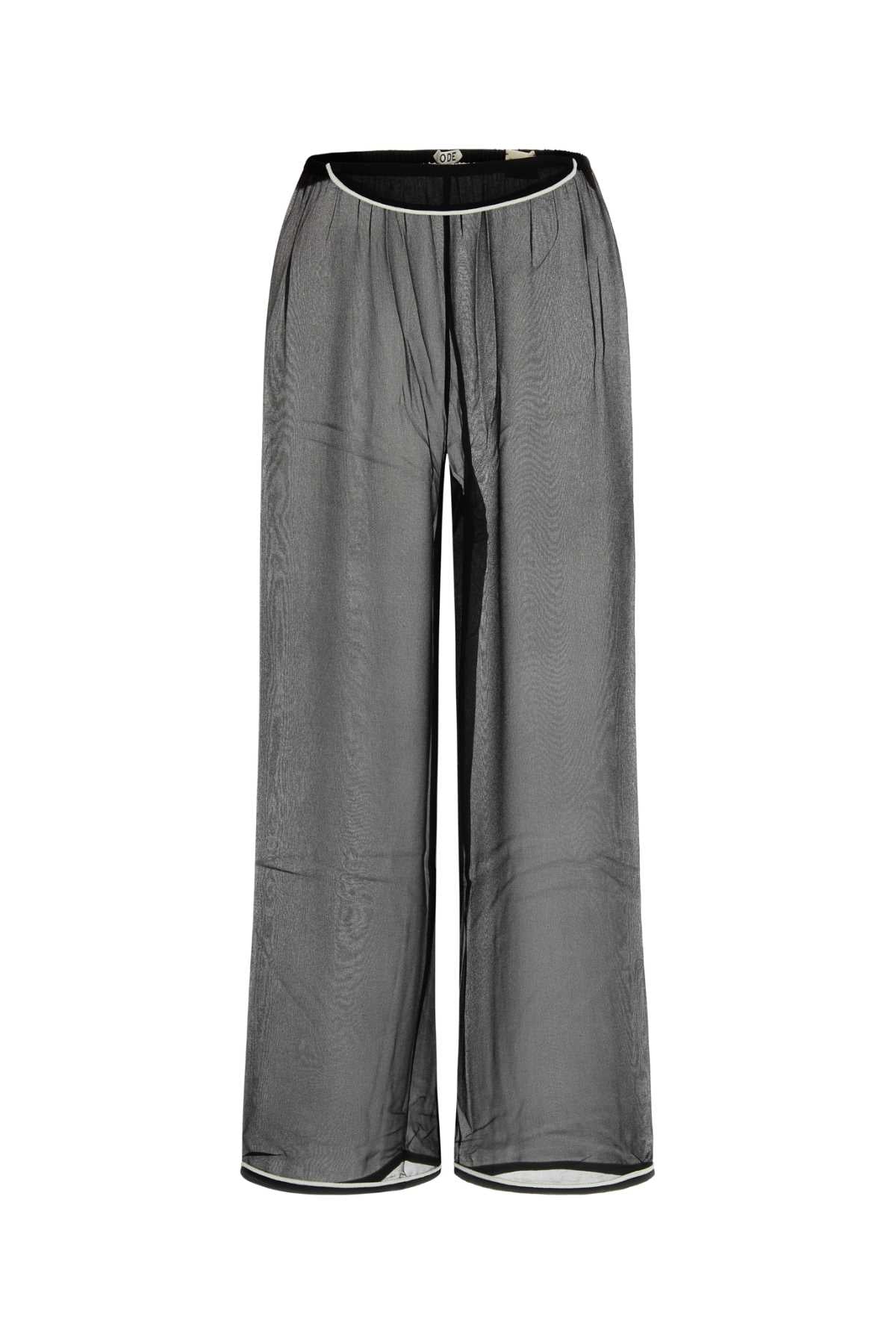 Bode Women Black Silk Wide - Leg Pant - EZE Fashion®
