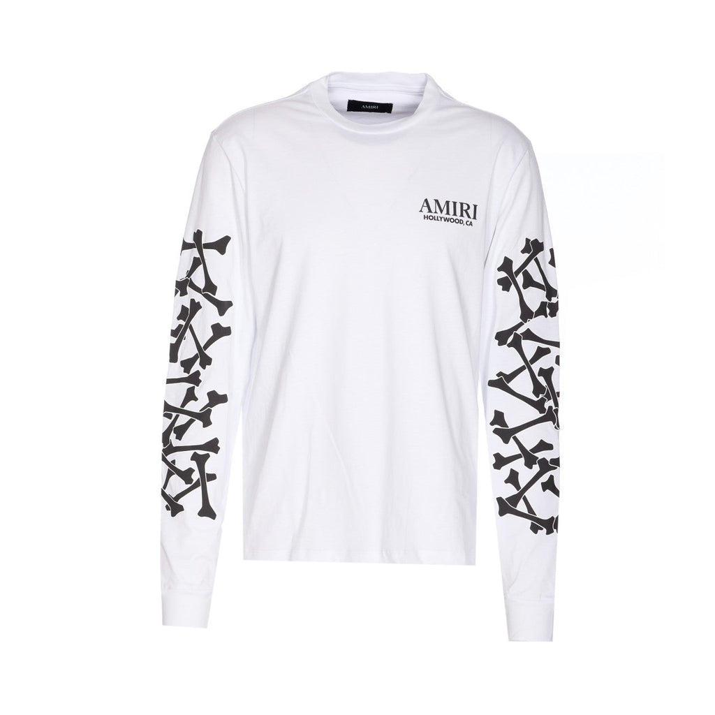 Amiri Men Bones Stacked Long Sleeves T-Shirt