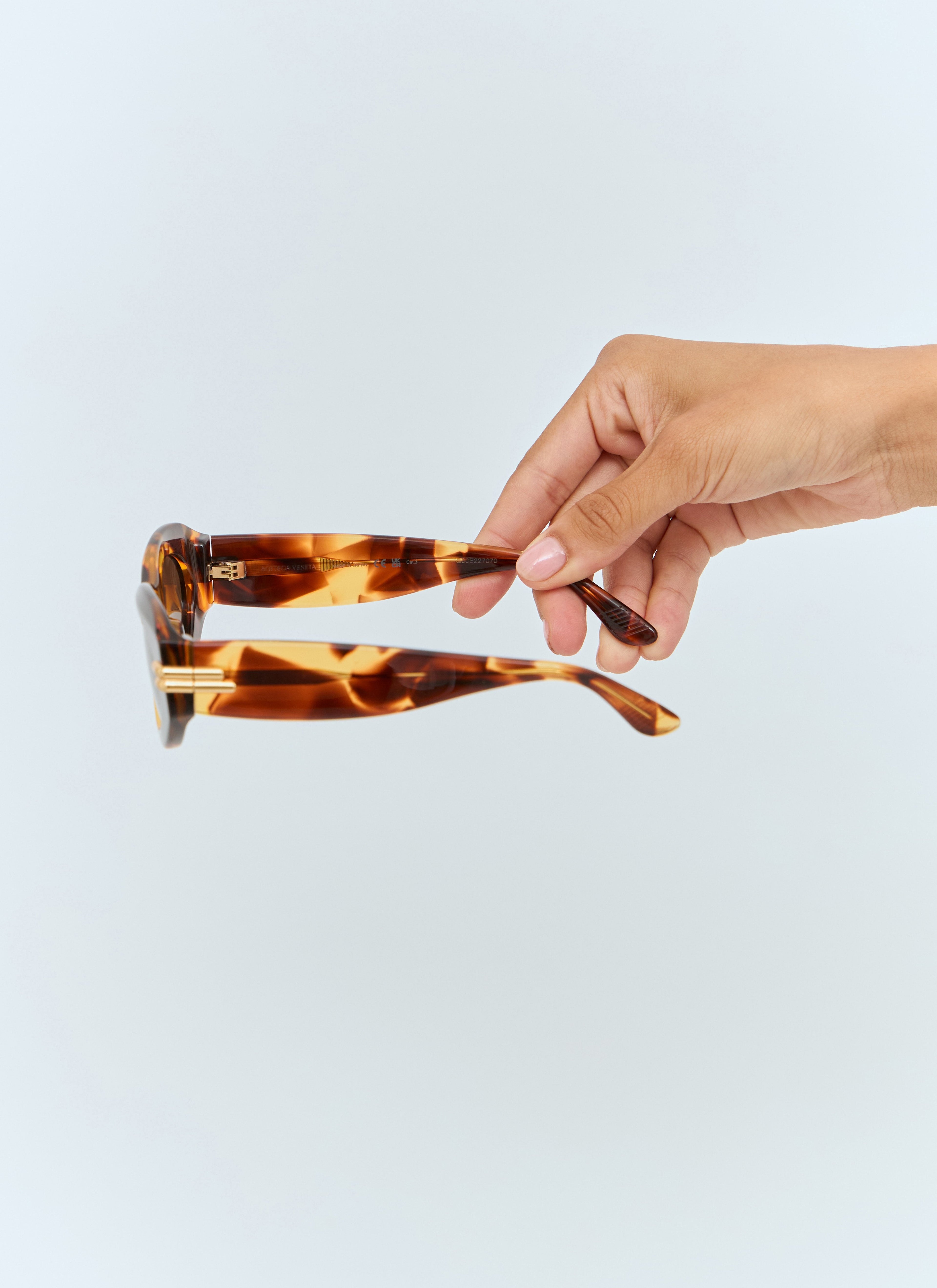 Bottega Veneta Women Mitre Oval Sunglasses