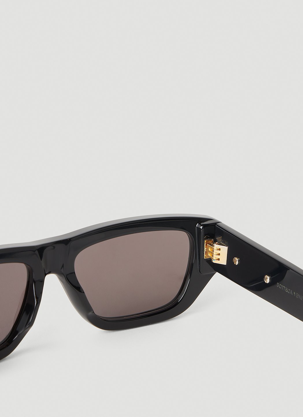 Bottega Veneta Men Rectangular Frame Sunglasses