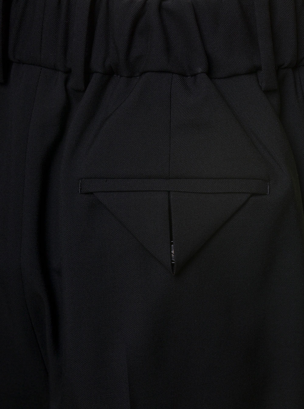 Bottega Veneta Women Black Straight Trousers With Coulisse At Waistline In Wool Twill Woman - EZE Fashion®
