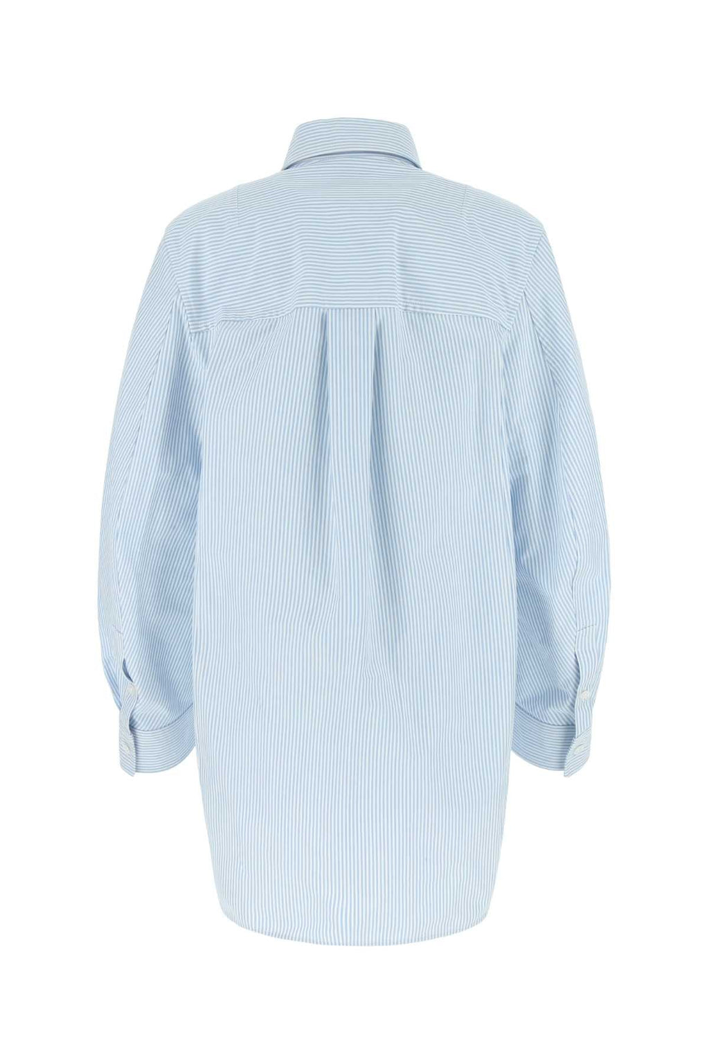 Bottega Veneta Women Embroidered Cotton Oversize Shirt - EZE Fashion®