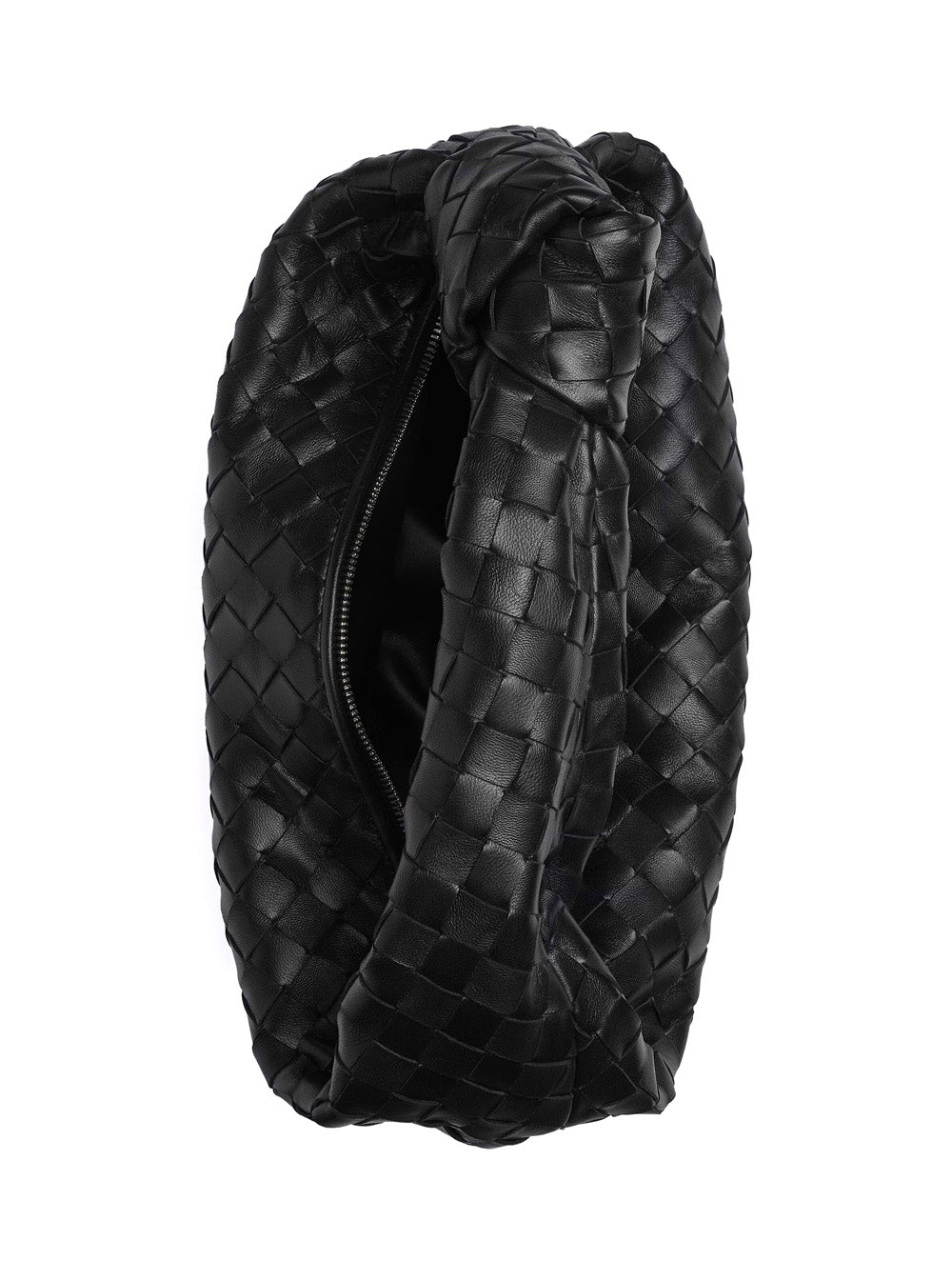 Bottega Veneta Women 'Jodie' Black Small Shoulder Bag With Knot Detail And Intrecciato Motif In Leather Woman - EZE Fashion®