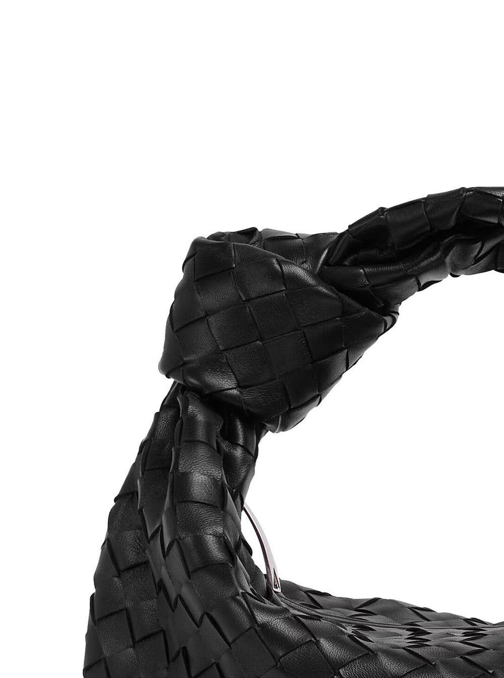 Bottega Veneta Women 'Jodie' Black Small Shoulder Bag With Knot Detail And Intrecciato Motif In Leather Woman - EZE Fashion®