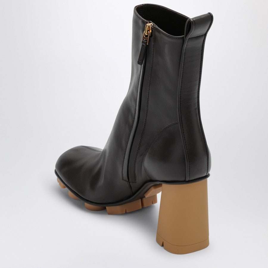 Bottega Veneta Women Shore Dark Brown Leather Boot - EZE Fashion®