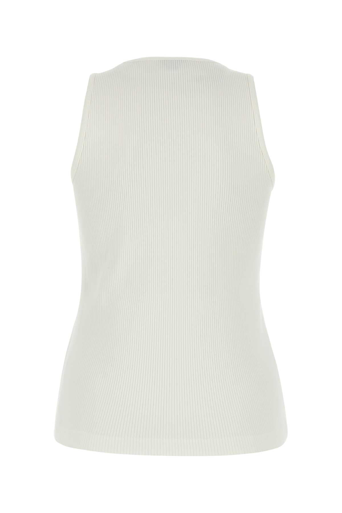 Bottega Veneta Women White Stretch Cotton Tank Top - EZE Fashion®