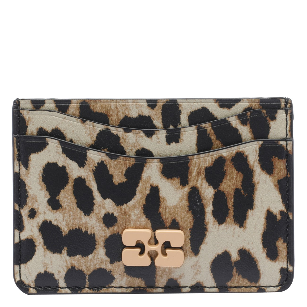 Ganni Women Bou Leopard Cards Holder