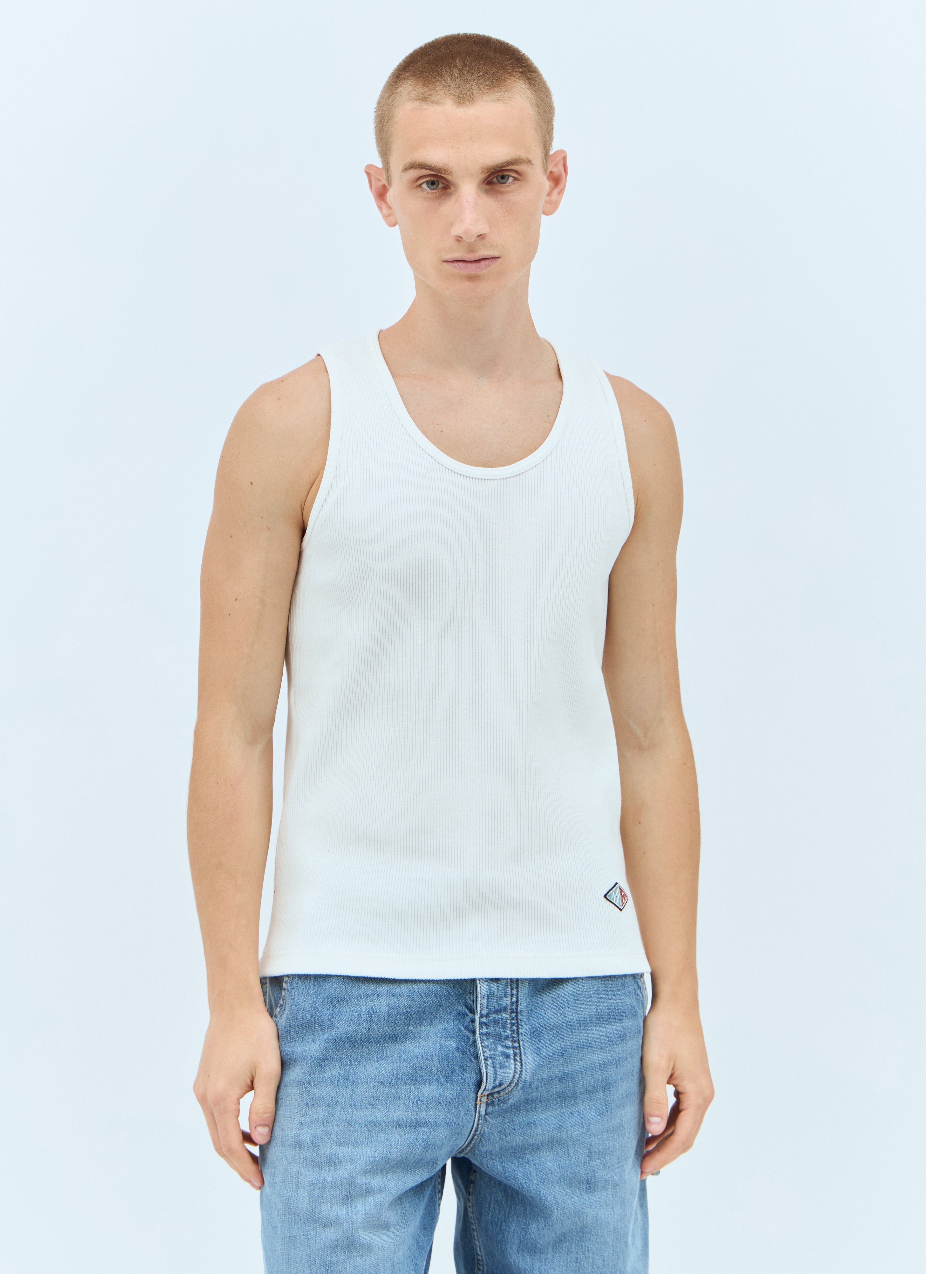Bottega Veneta Men Rib Jersey Tank Top