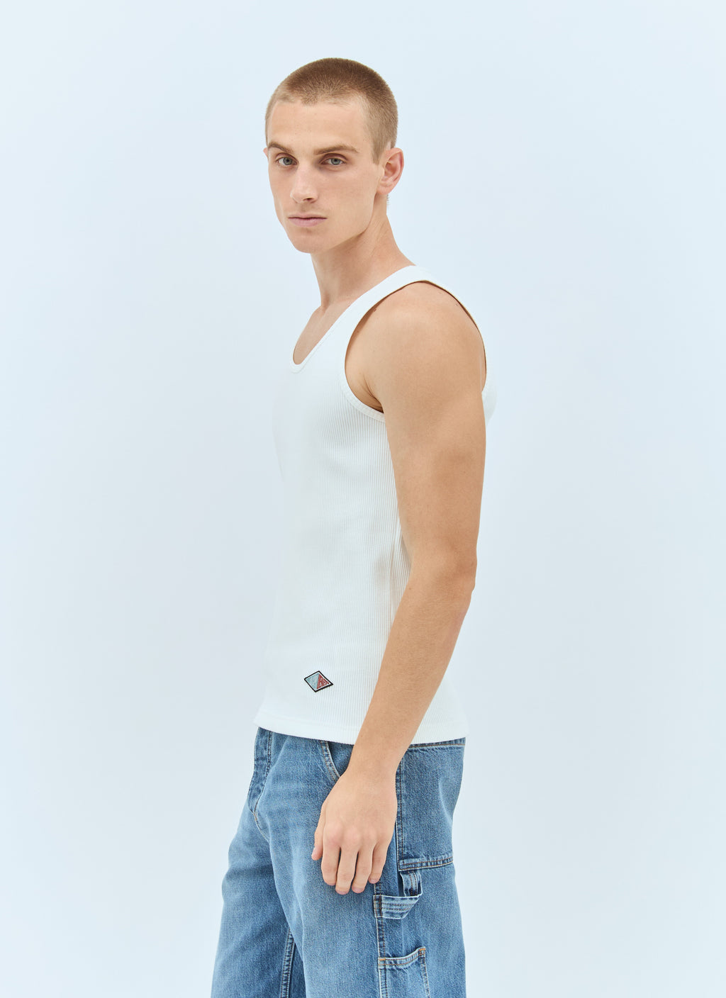 Bottega Veneta Men Rib Jersey Tank Top