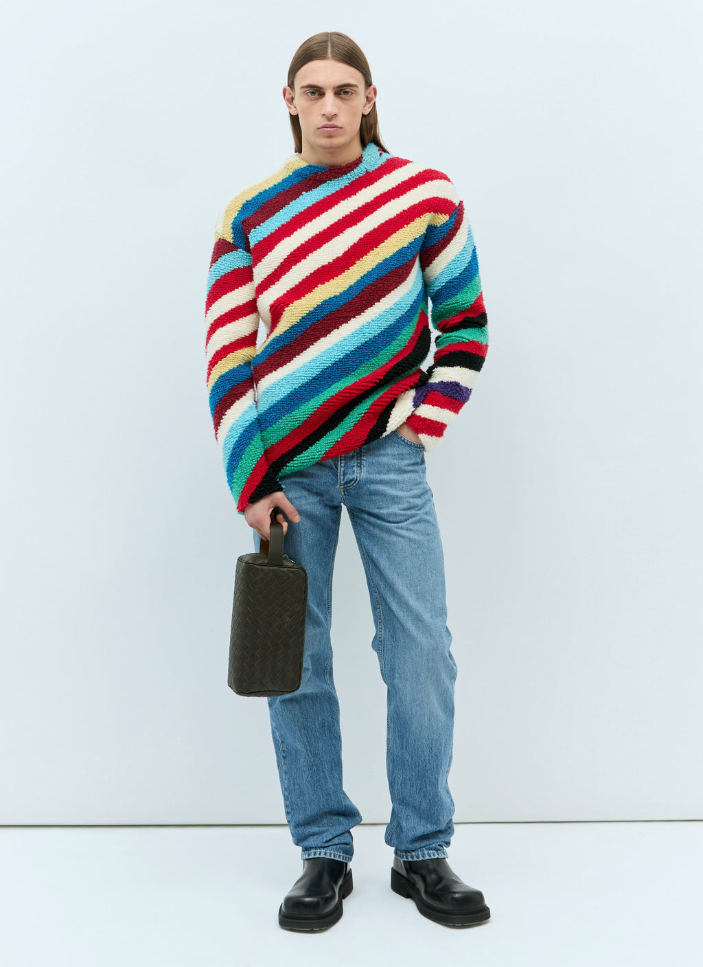 Bottega Veneta Men Intrecciato Travel Pouch