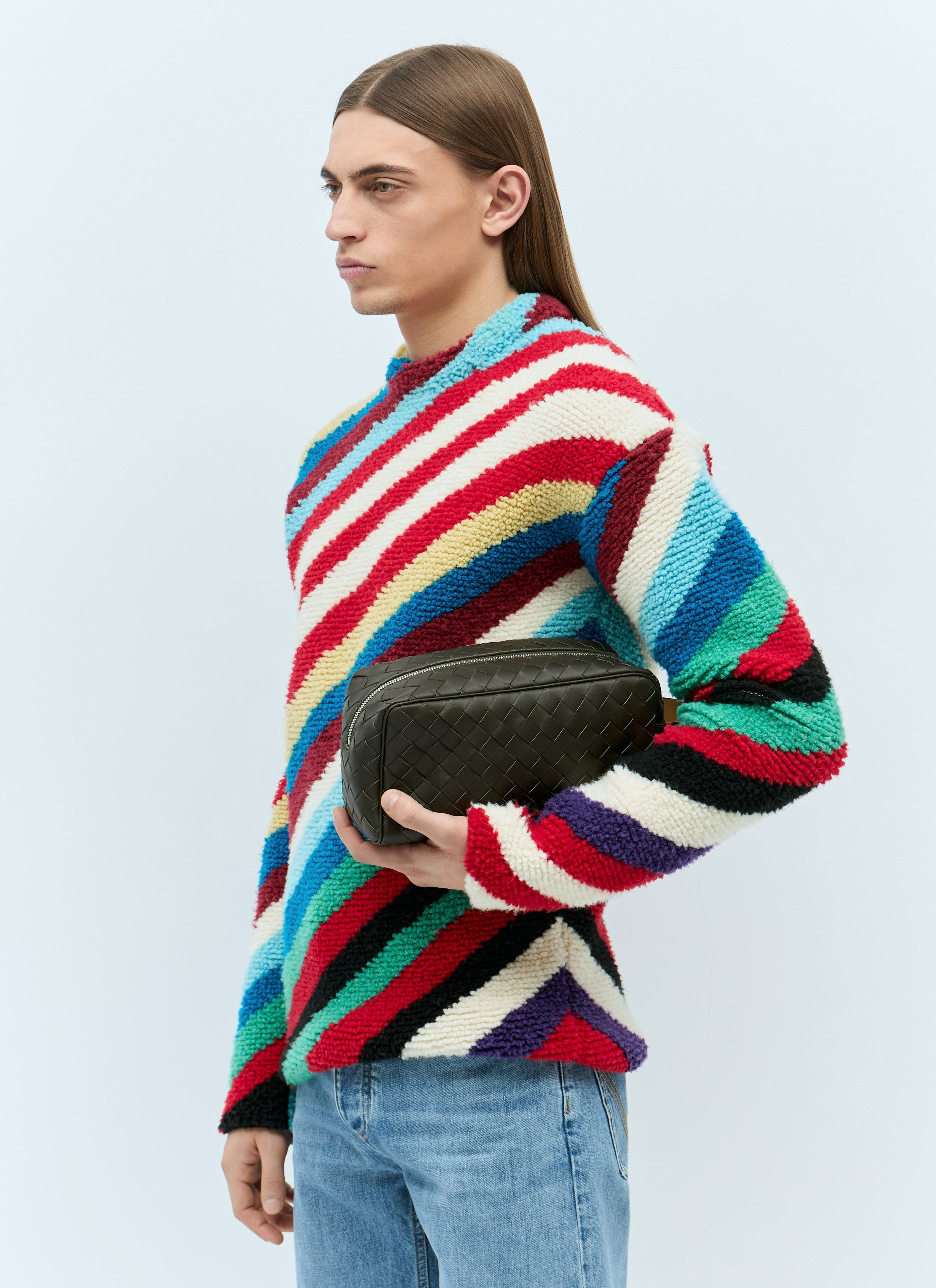 Bottega Veneta Men Intrecciato Travel Pouch
