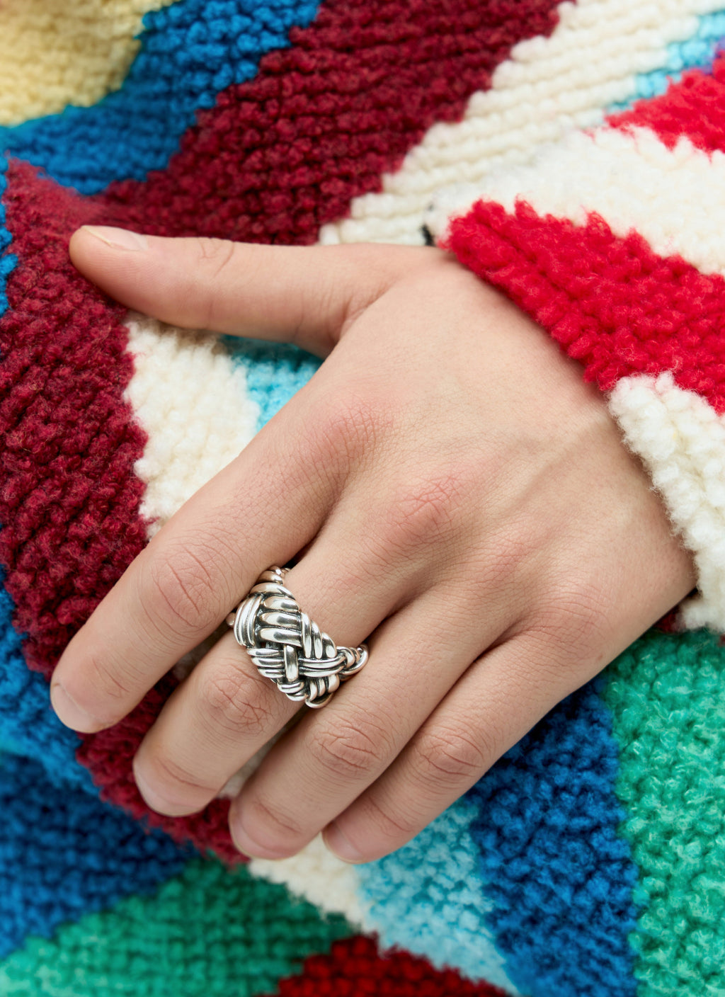 Bottega Veneta Men Intreccio Ring