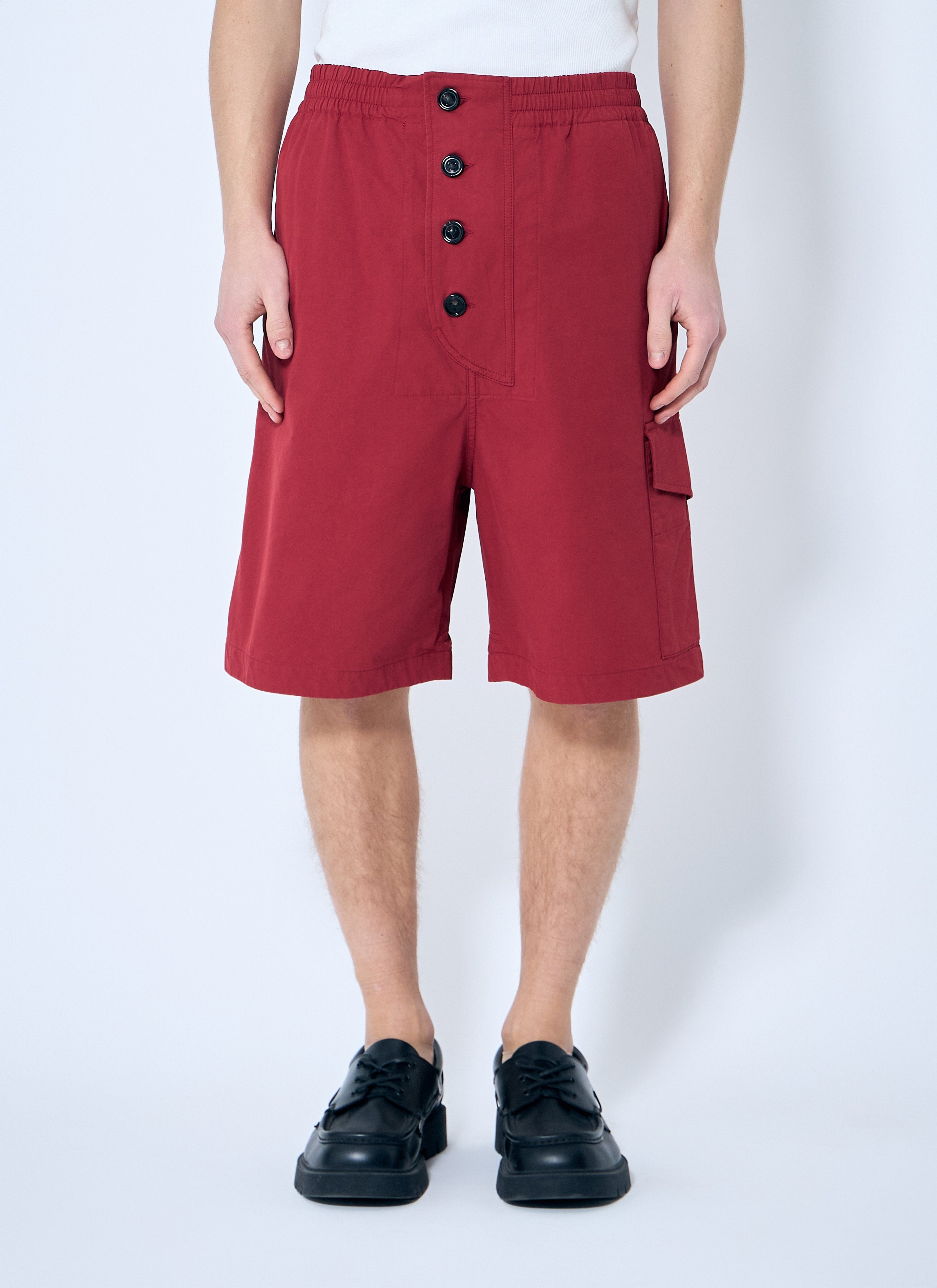 Bottega Veneta Men Light Cotton Twill Shorts