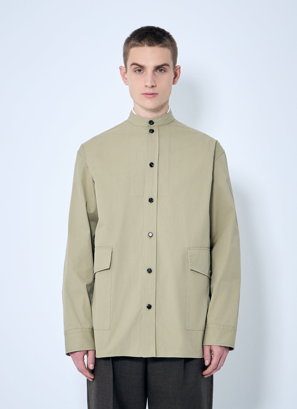 Bottega Veneta Men Light-Cotton Twill Overshirt