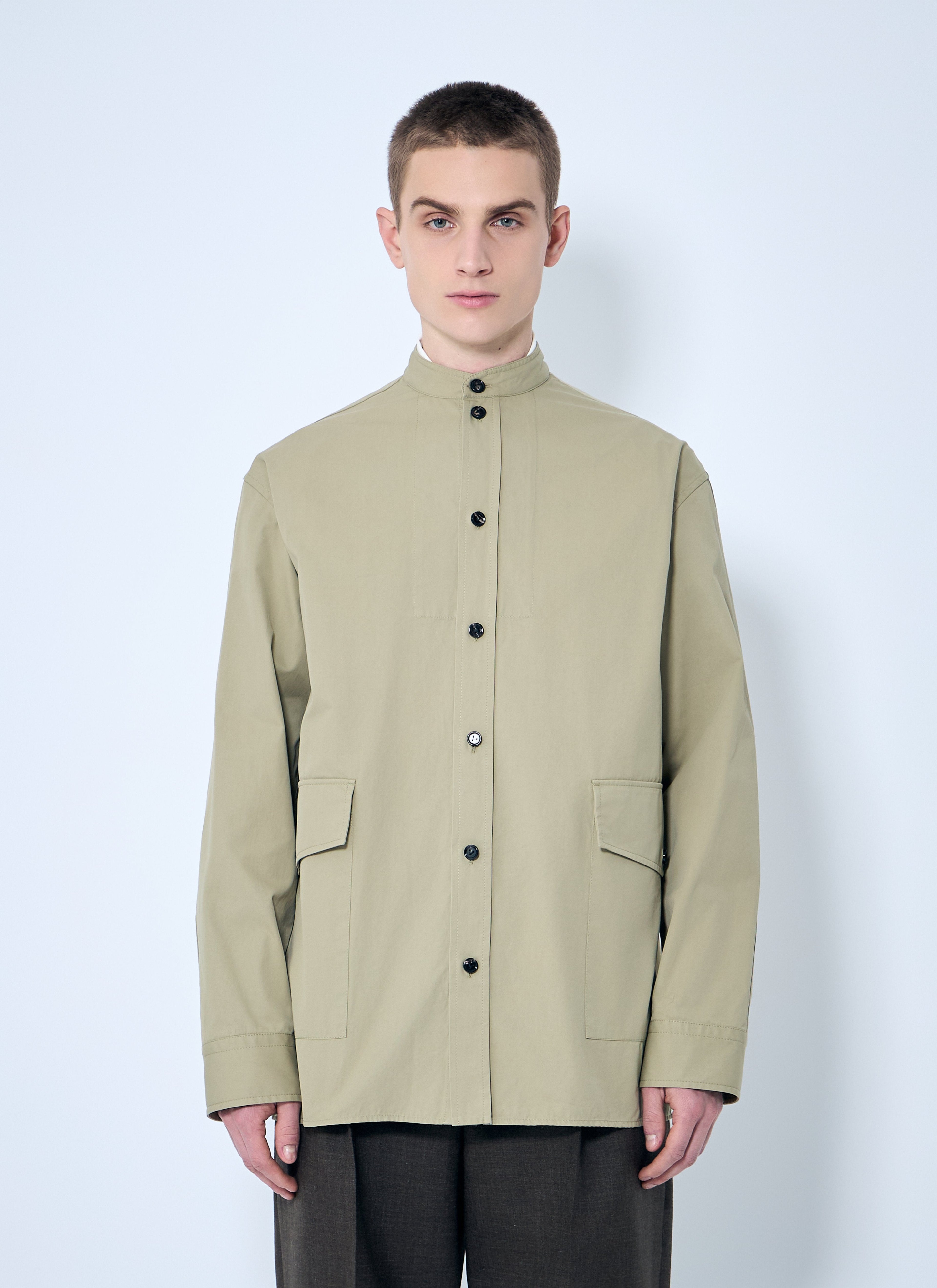 Bottega Veneta Men Light-Cotton Twill Overshirt