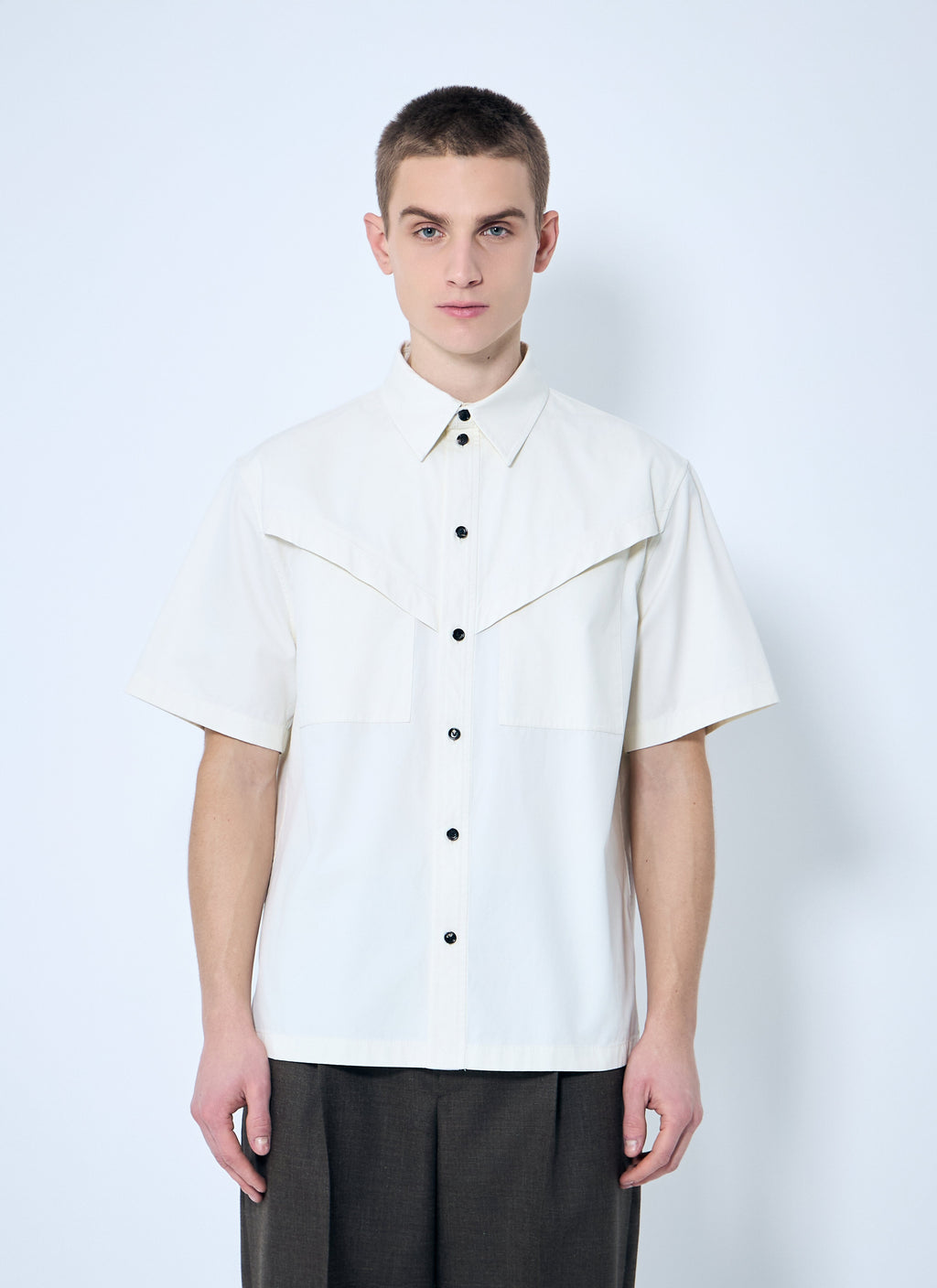 Bottega Veneta Men Light-Cotton Twill Shirt