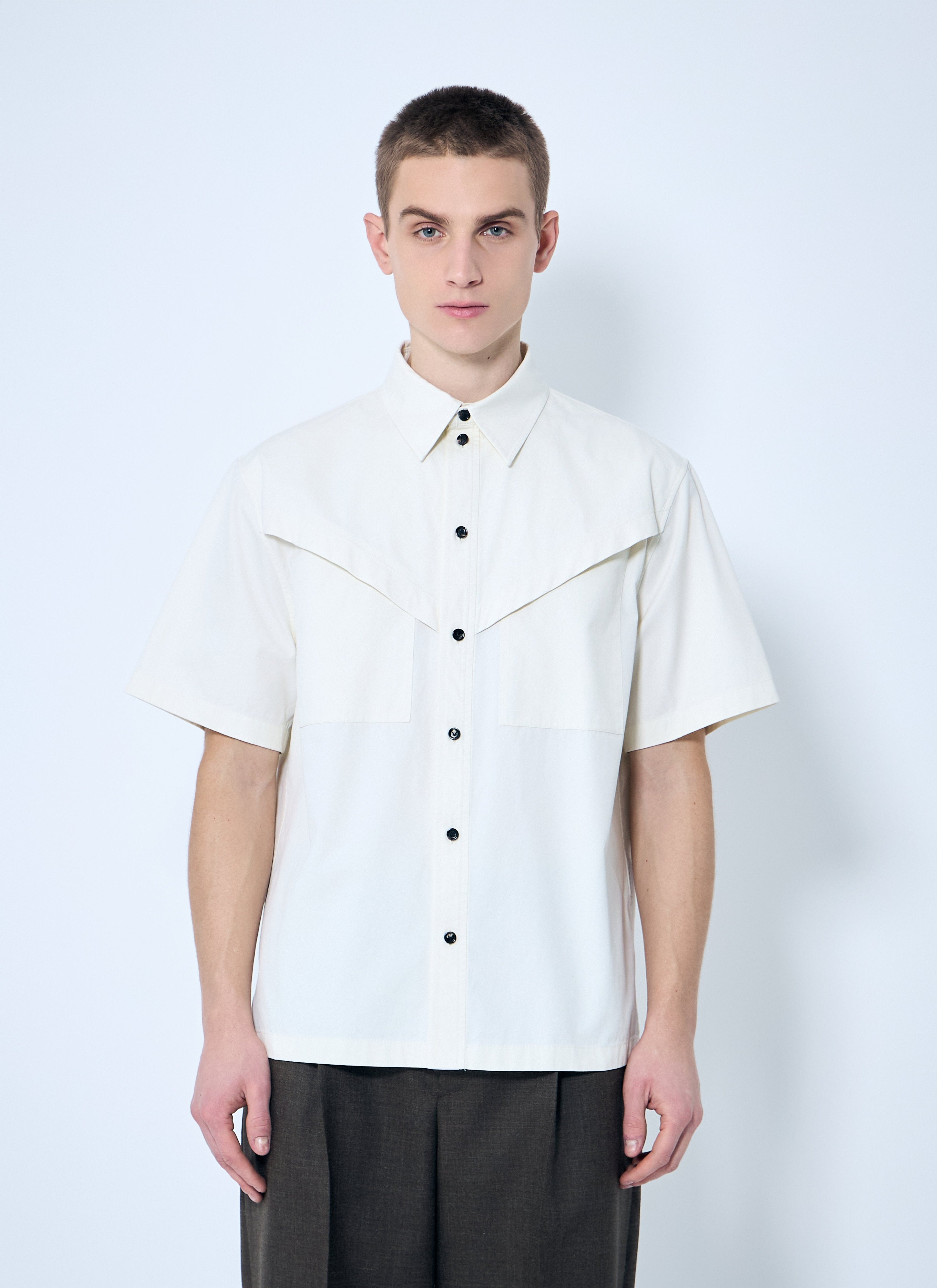 Bottega Veneta Men Light-Cotton Twill Shirt