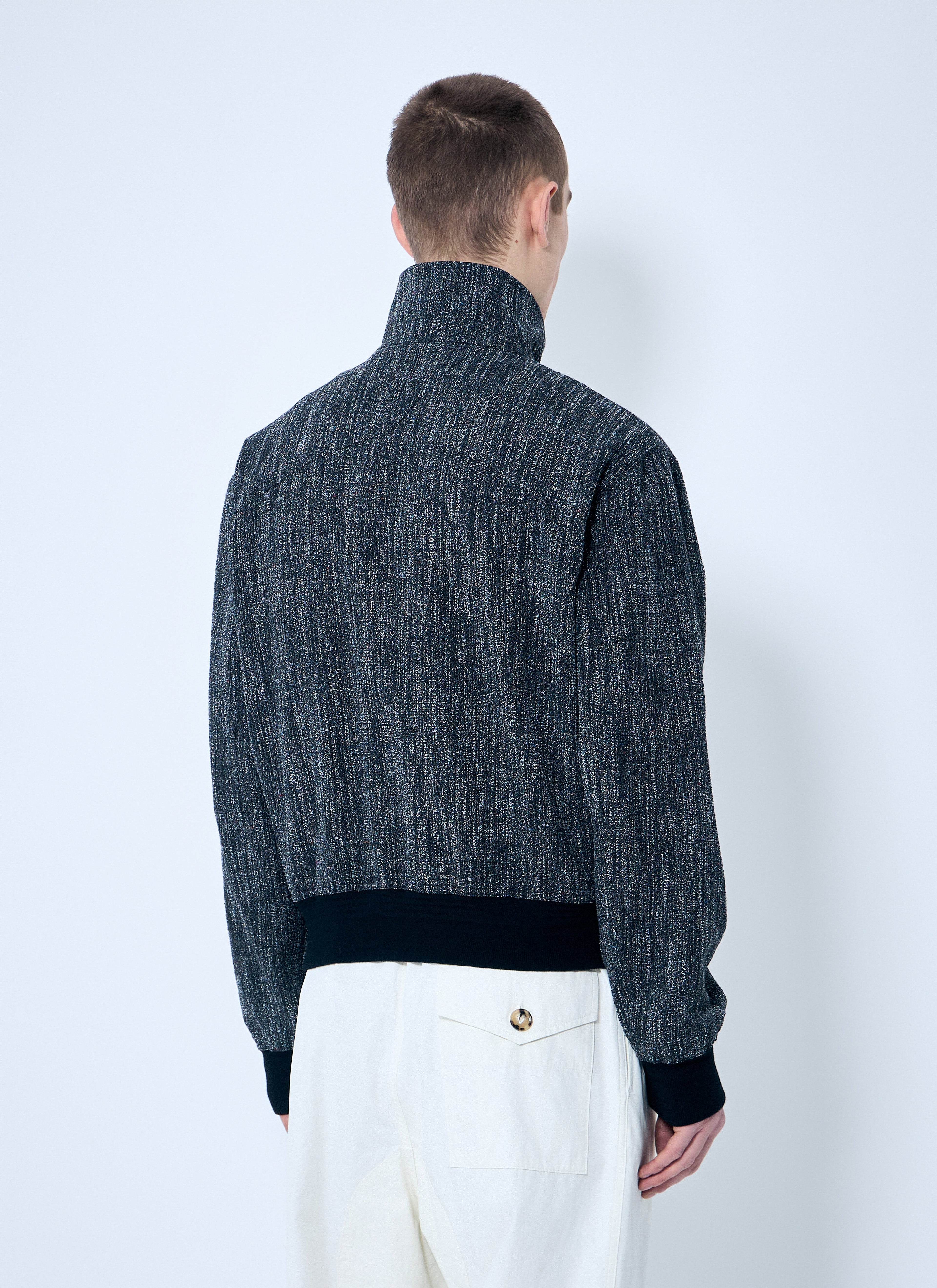 Bottega Veneta Men Fleck Zip-Up Jacket