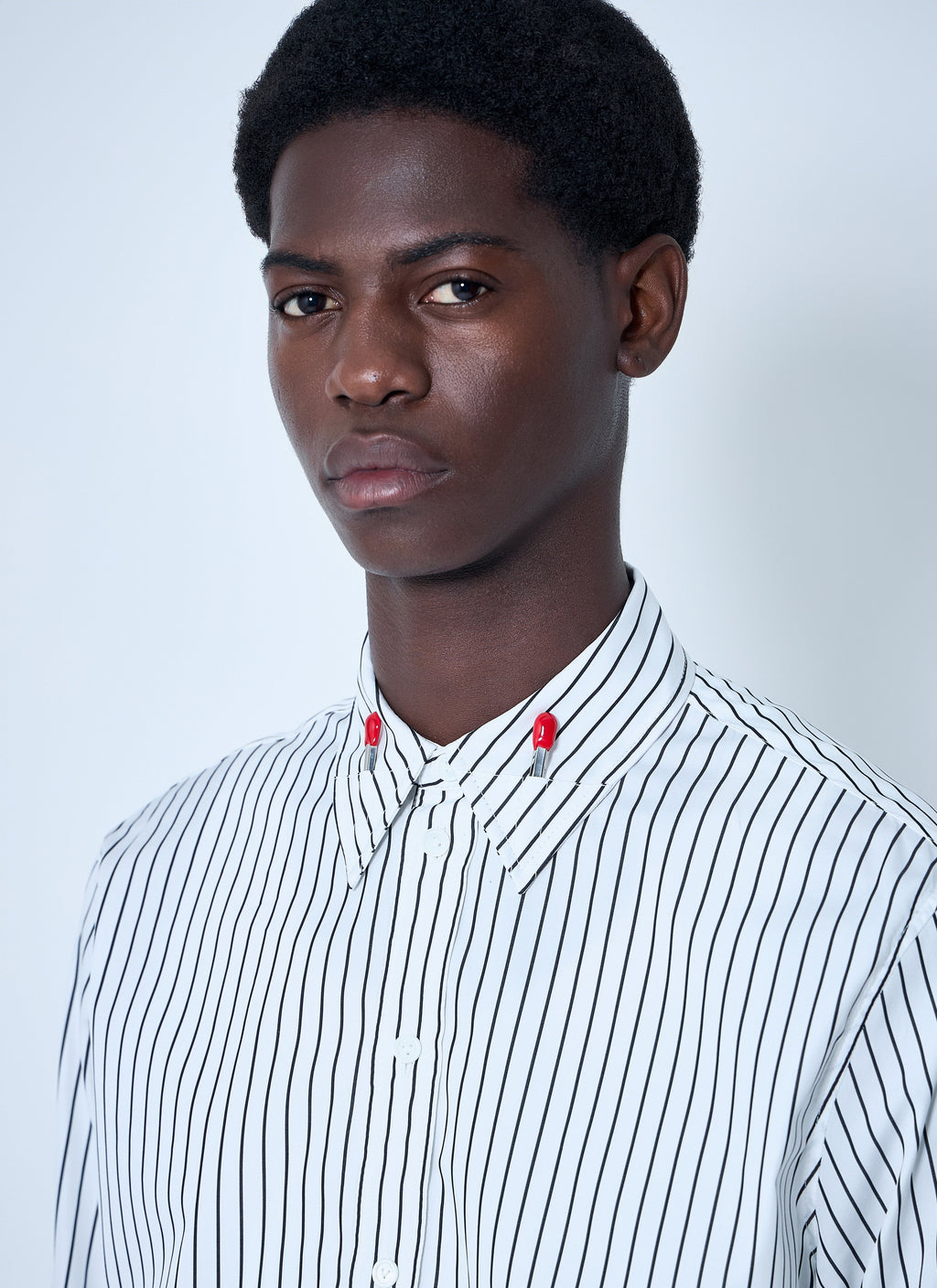 Bottega Veneta Men Pinstriped Button-Down Shirt