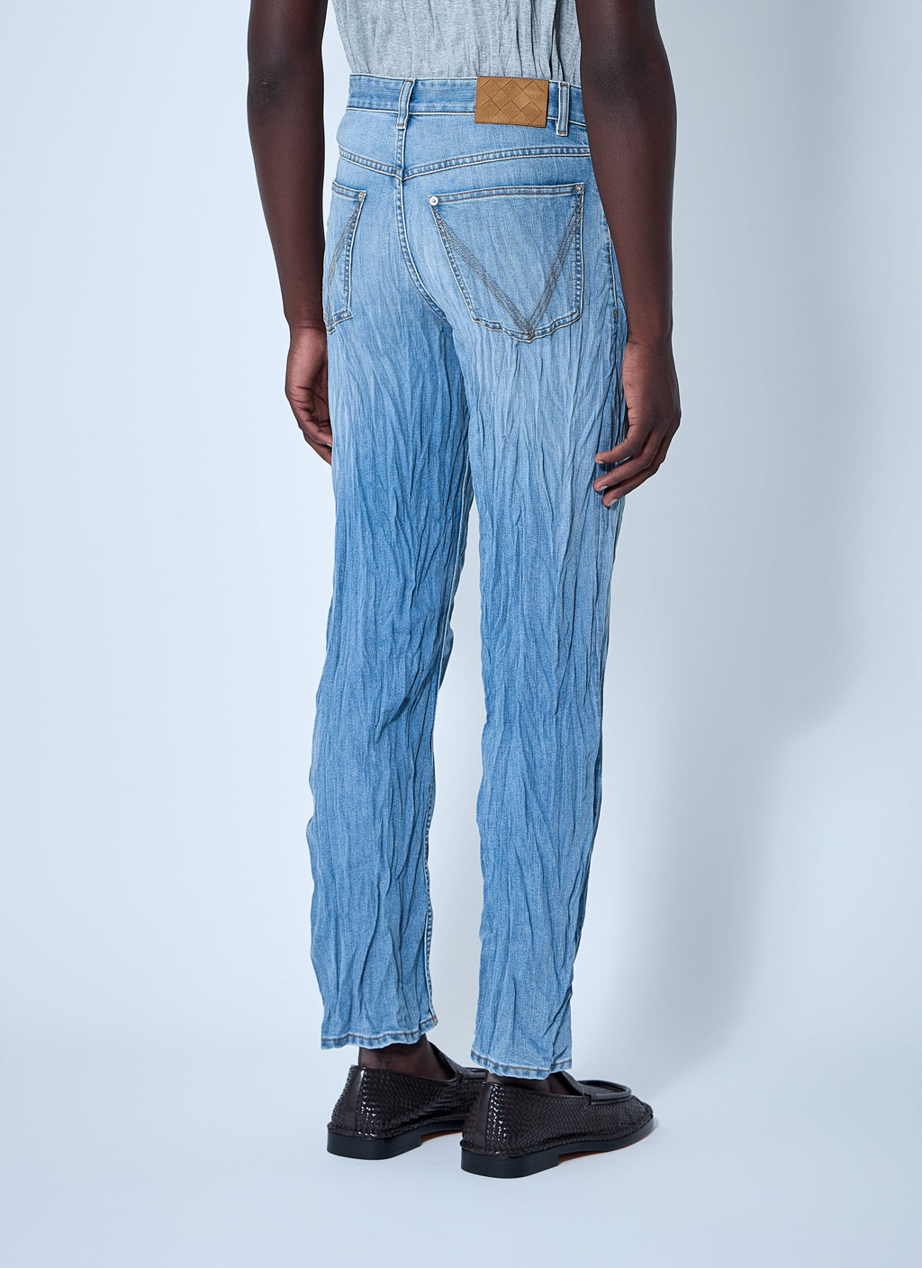 Bottega Veneta Men Crushed Jeans