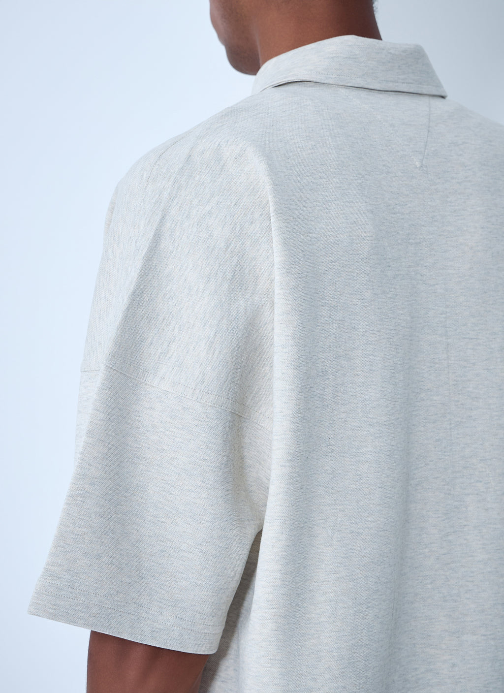 Bottega Veneta Men Double Cotton Melange Polo