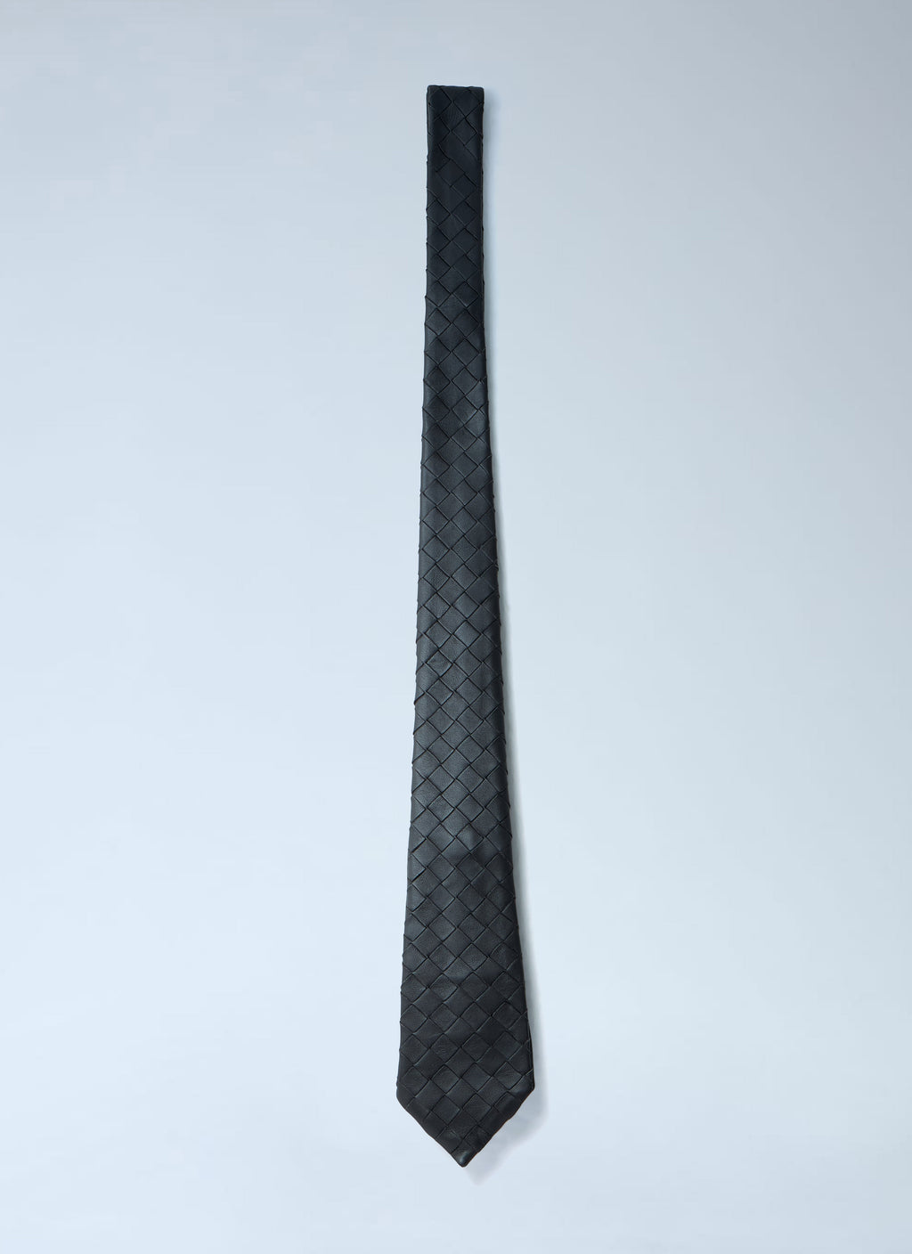 Bottega Veneta Men Intrecciato Leather Tie