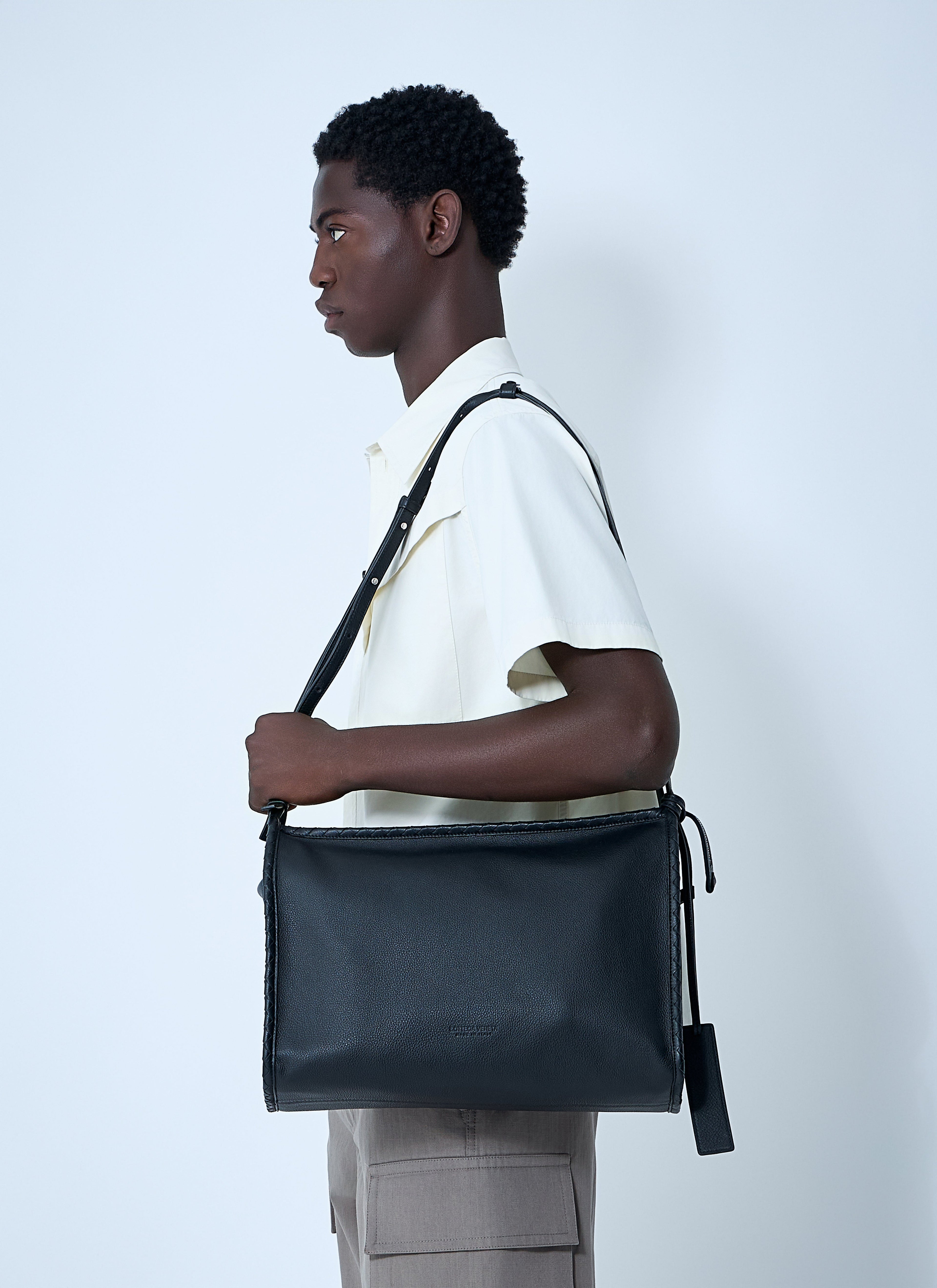 Bottega Veneta Men Corriere Crossbody Bag