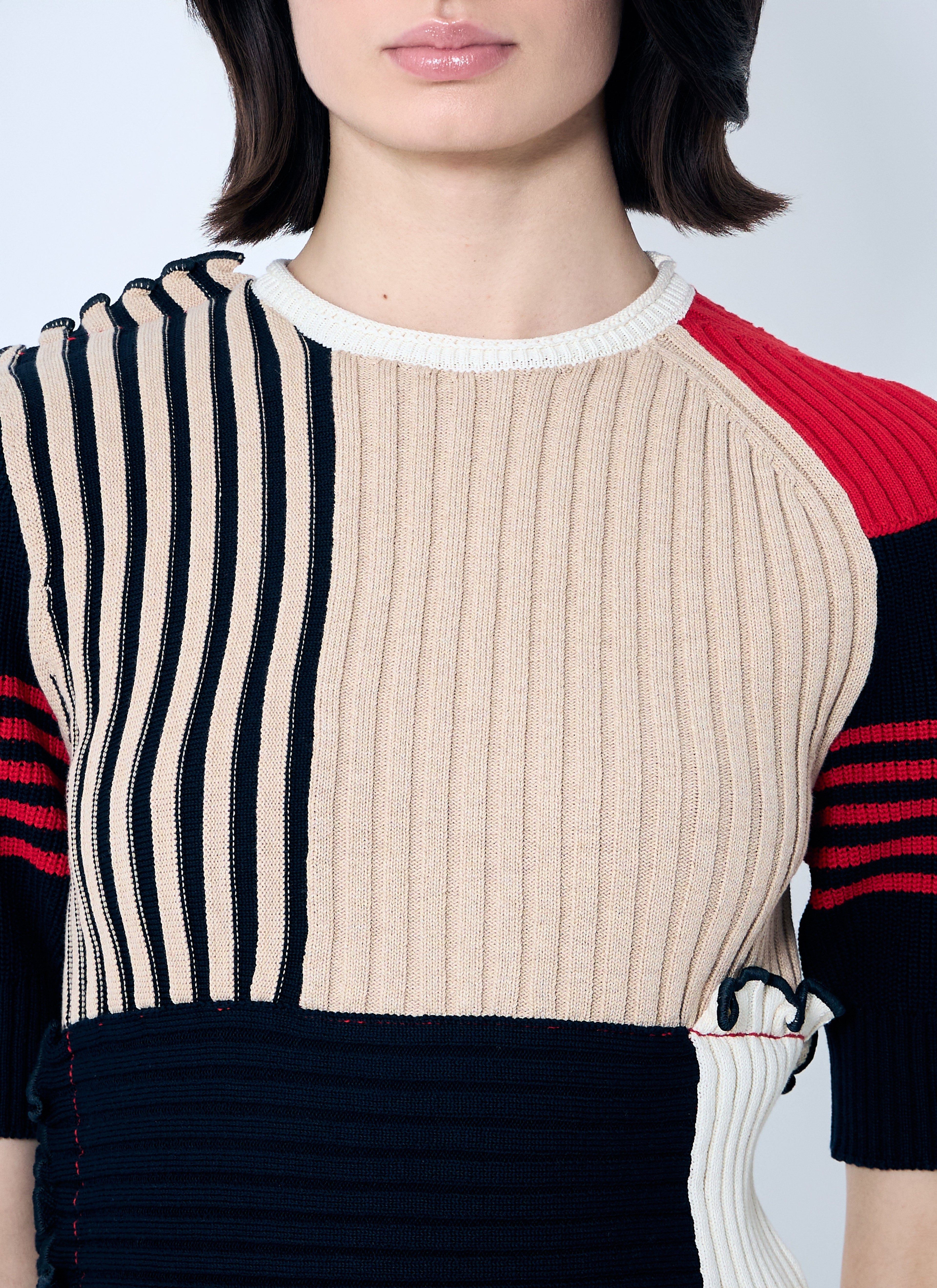 Bottega Veneta Women Rib Patchwork Sweater