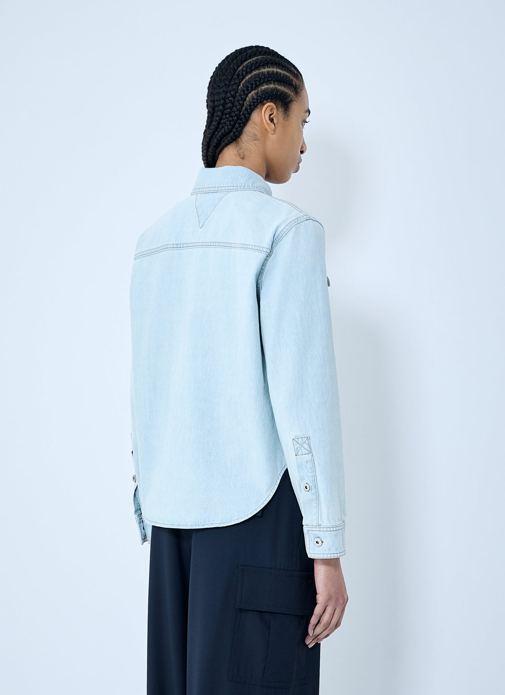 Bottega Veneta Women Extra Bleach Denim Shirt