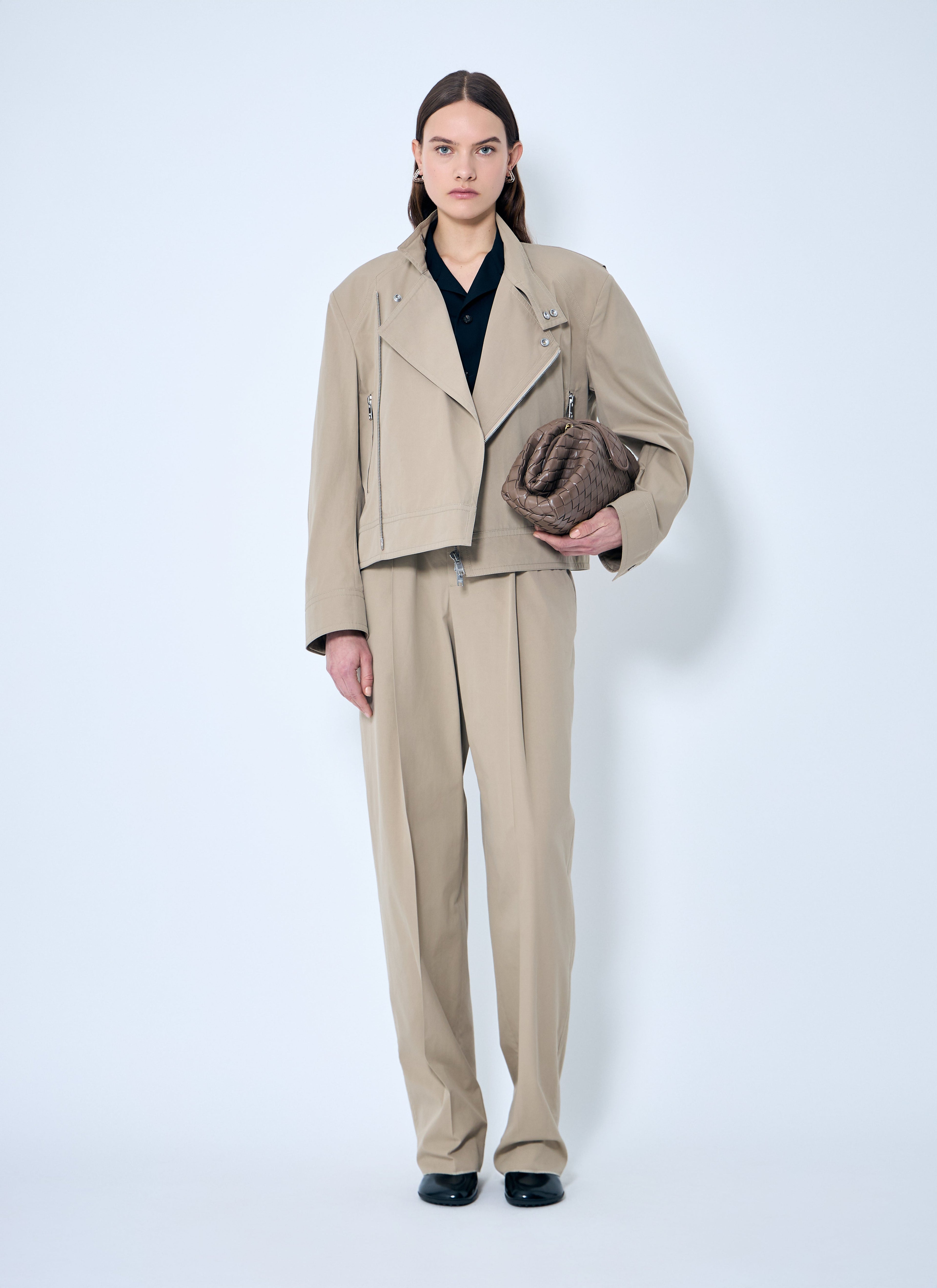 Bottega Veneta Women Compact Cotton Pants